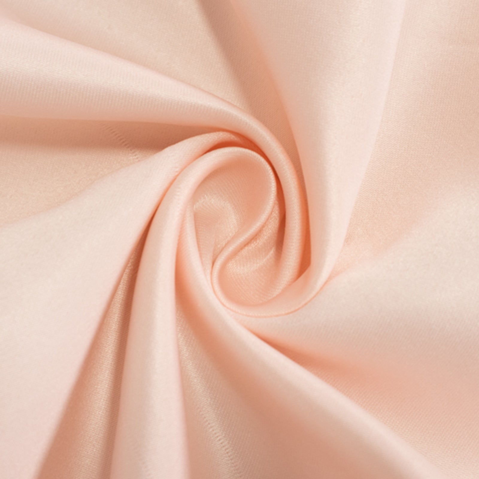 Lamour Satin 90x156 Rectangle Tablecloth Blush - Luxurious, Soft Seamless Table Cover