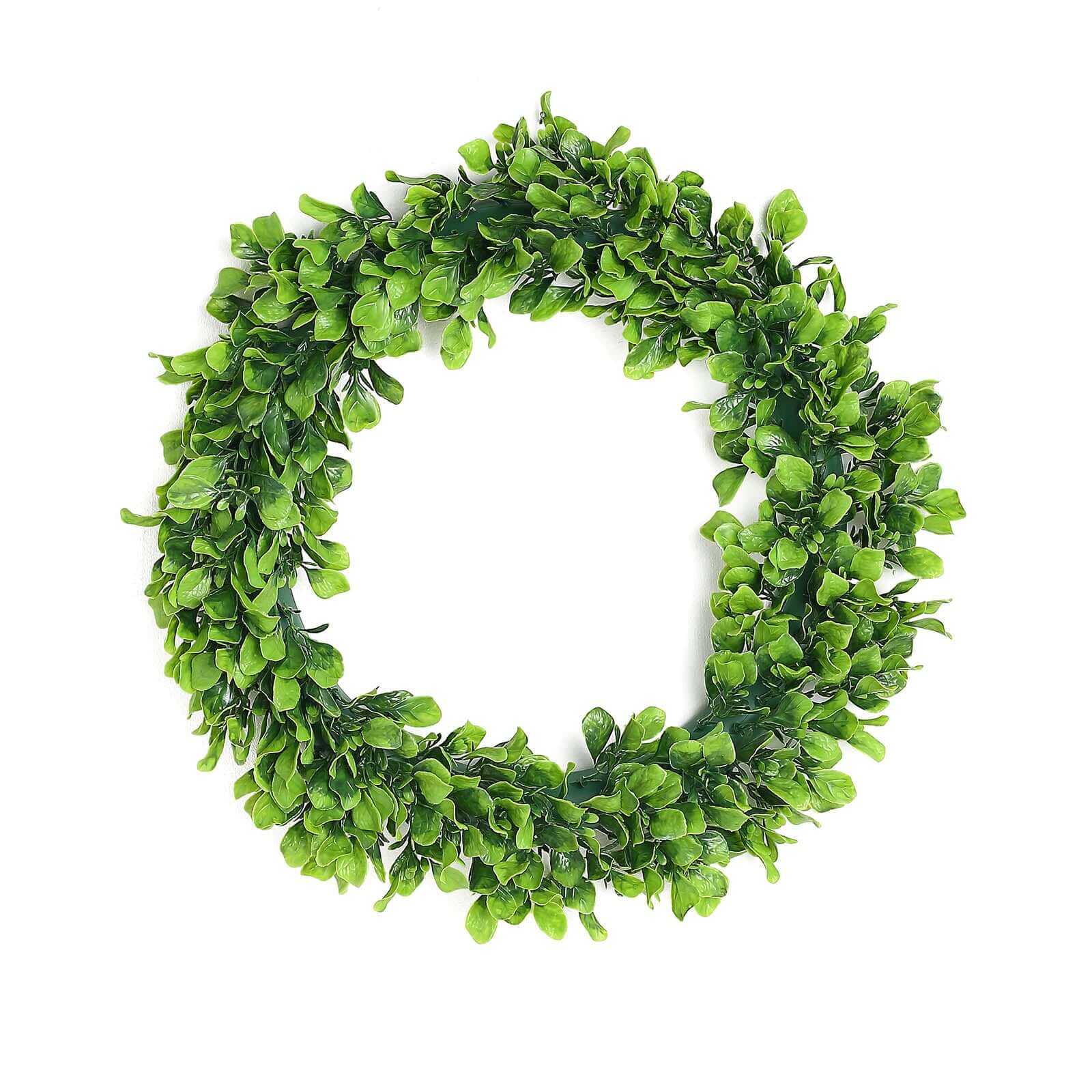 2 Pack 21 Green Artificial Lifelike Jasmine Leaf Spring Wreaths