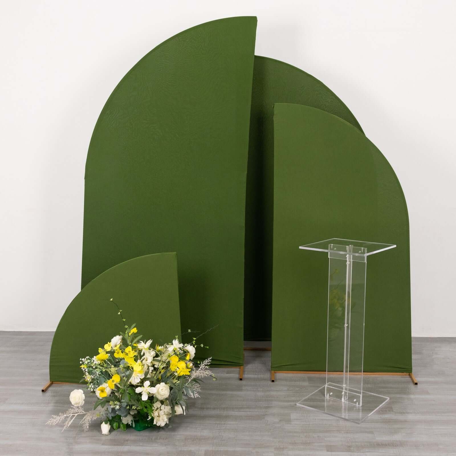 Acrylic Display Stand Flower Pedestal with Square Bases Clear - Durable 10mm Thick Table Centerpiece 32