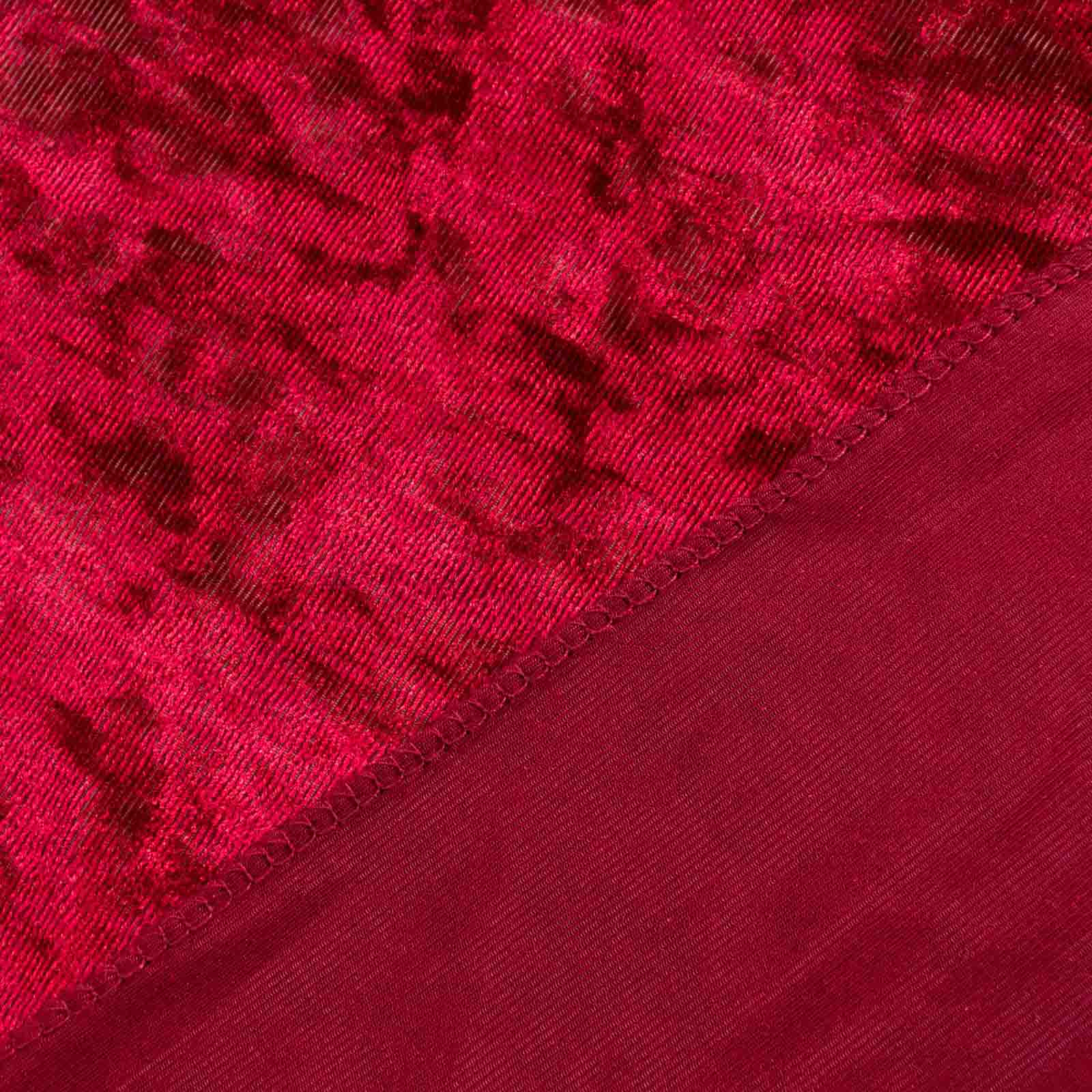 8ftx8ft Burgundy Premium Smooth Velvet Event Curtain Drapes, Privacy Backdrop Event Panel with Rod Pocket