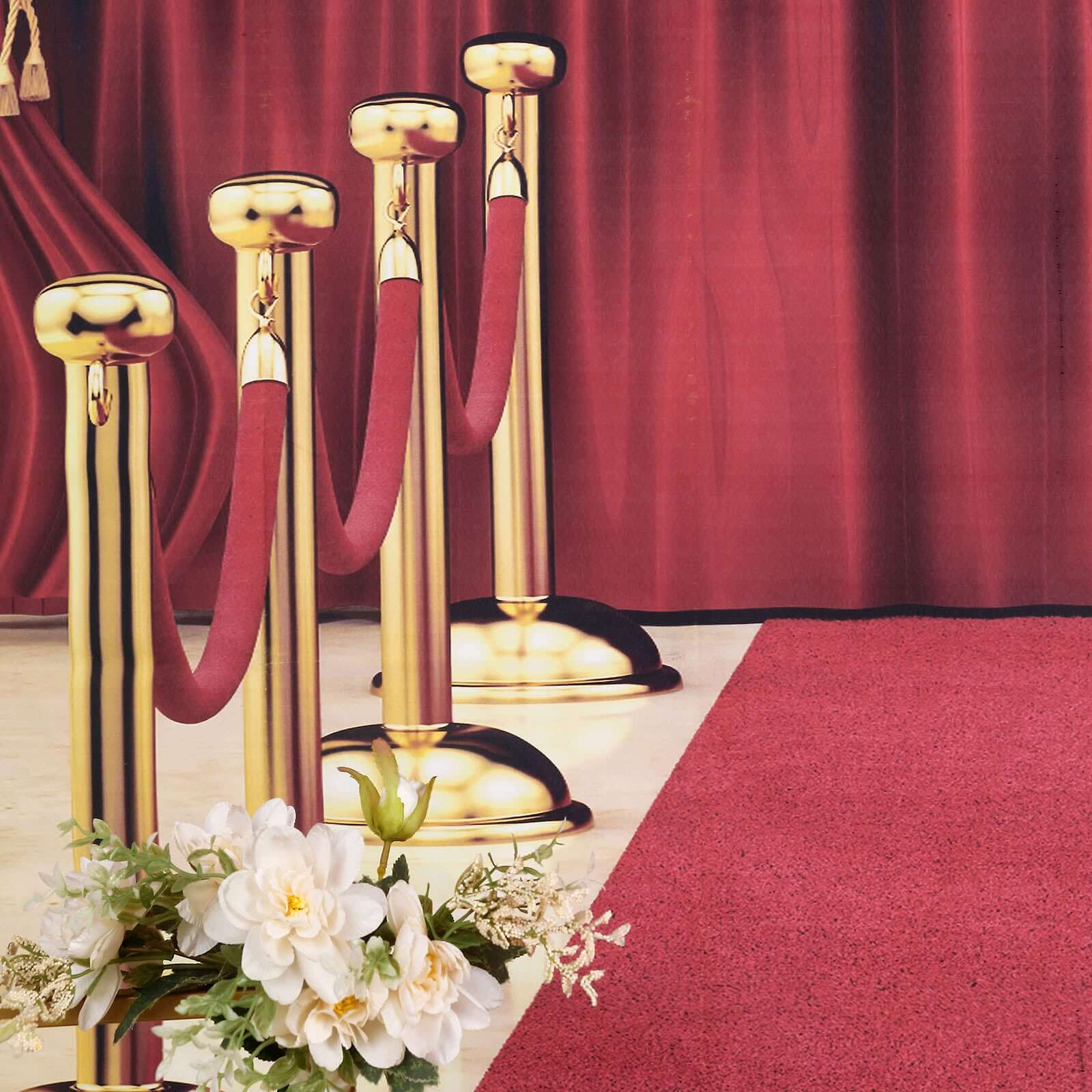 8ftx8ft Hollywood Red Carpet and Curtain Vinyl Photography Backdrop