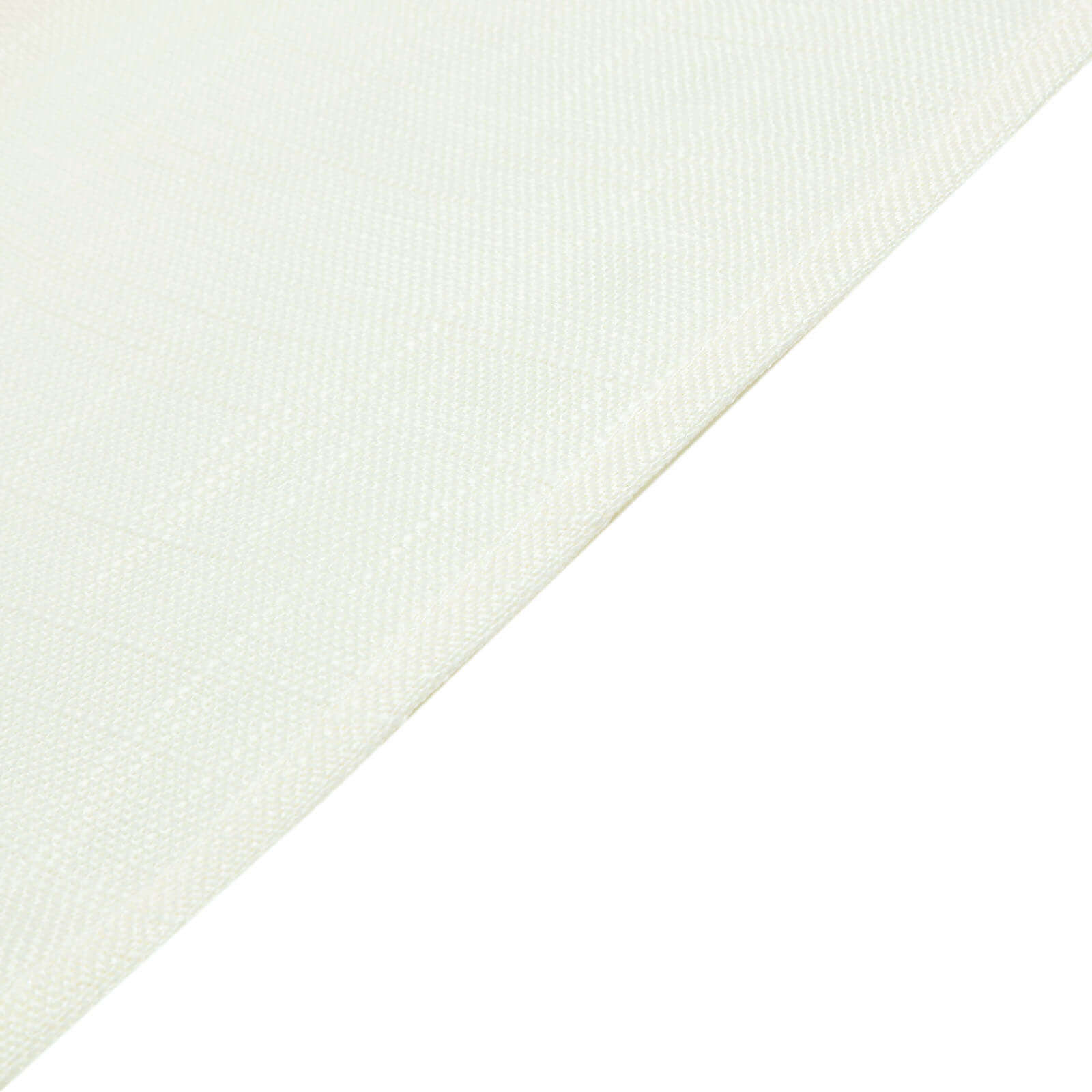 Faux Linen 108 Round Tablecloth White - Slubby Textured & Wrinkle Resistant for Banquets and Receptions