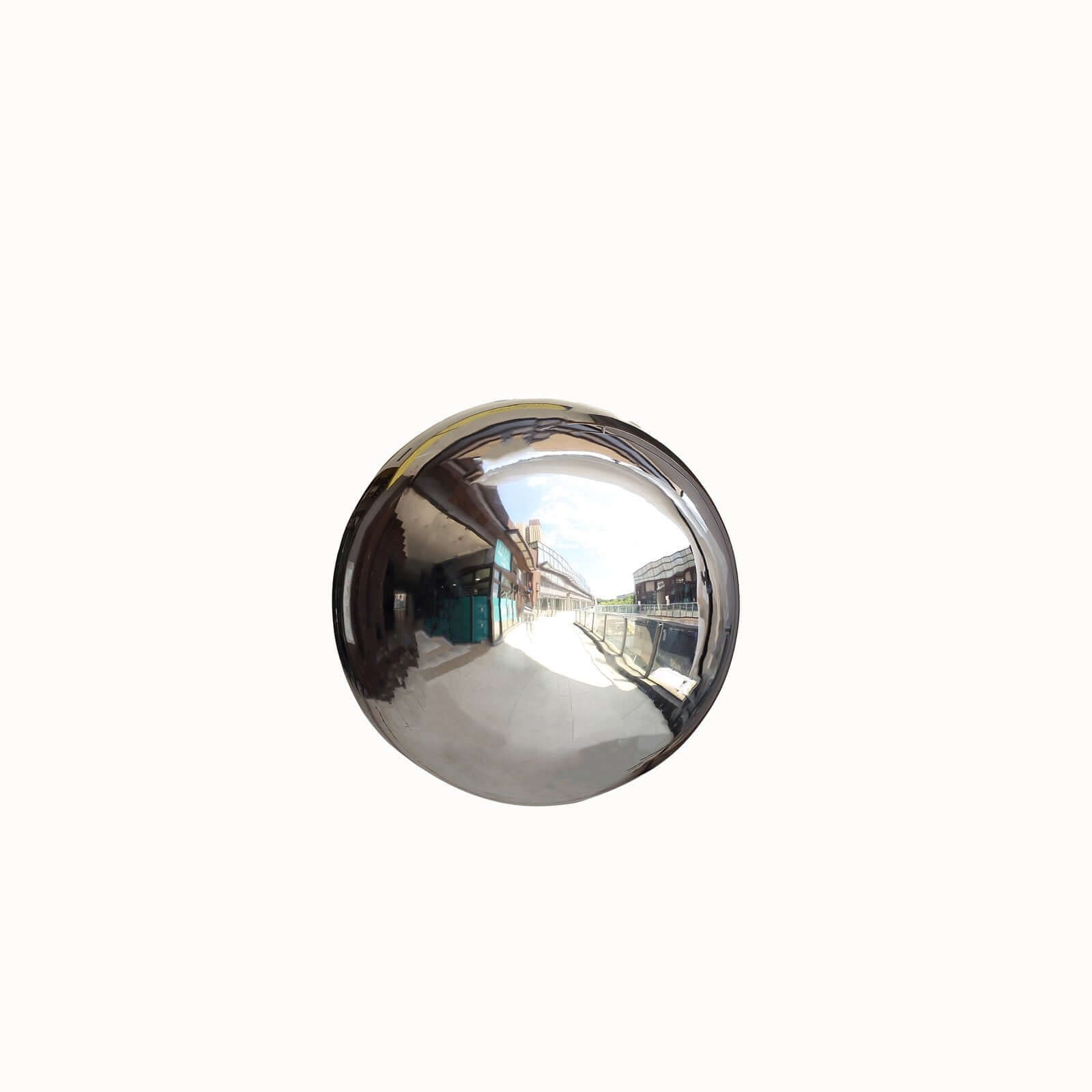 Gazing Globe Mirror Ball Reflective Hollow Stainless Steel Silver Sphere - Decorative Garden Accent Piece 20