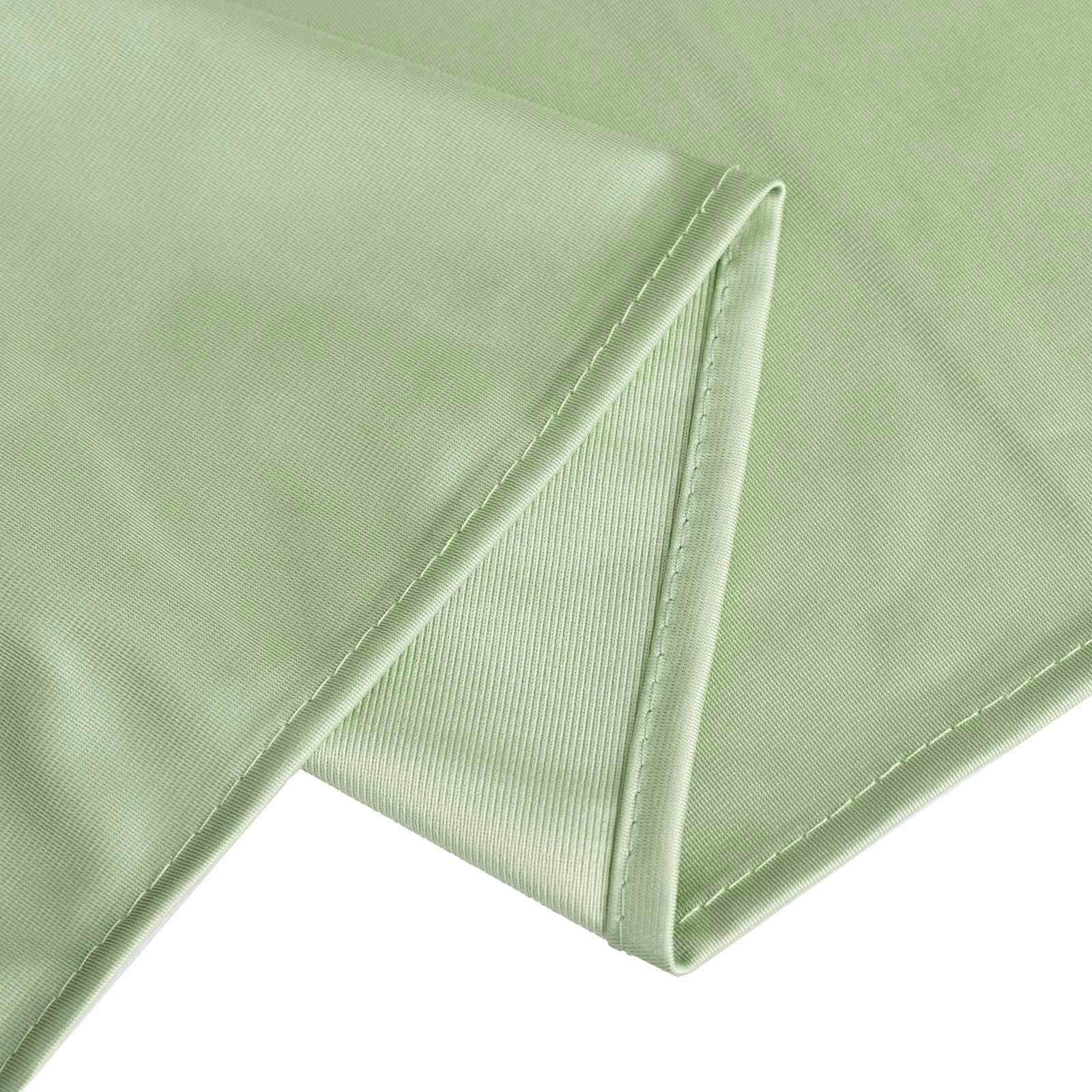 Premium Scuba Round 120 Tablecloth Sage Green - Wrinkle Free & Stain Resistant Seamless Table Cover