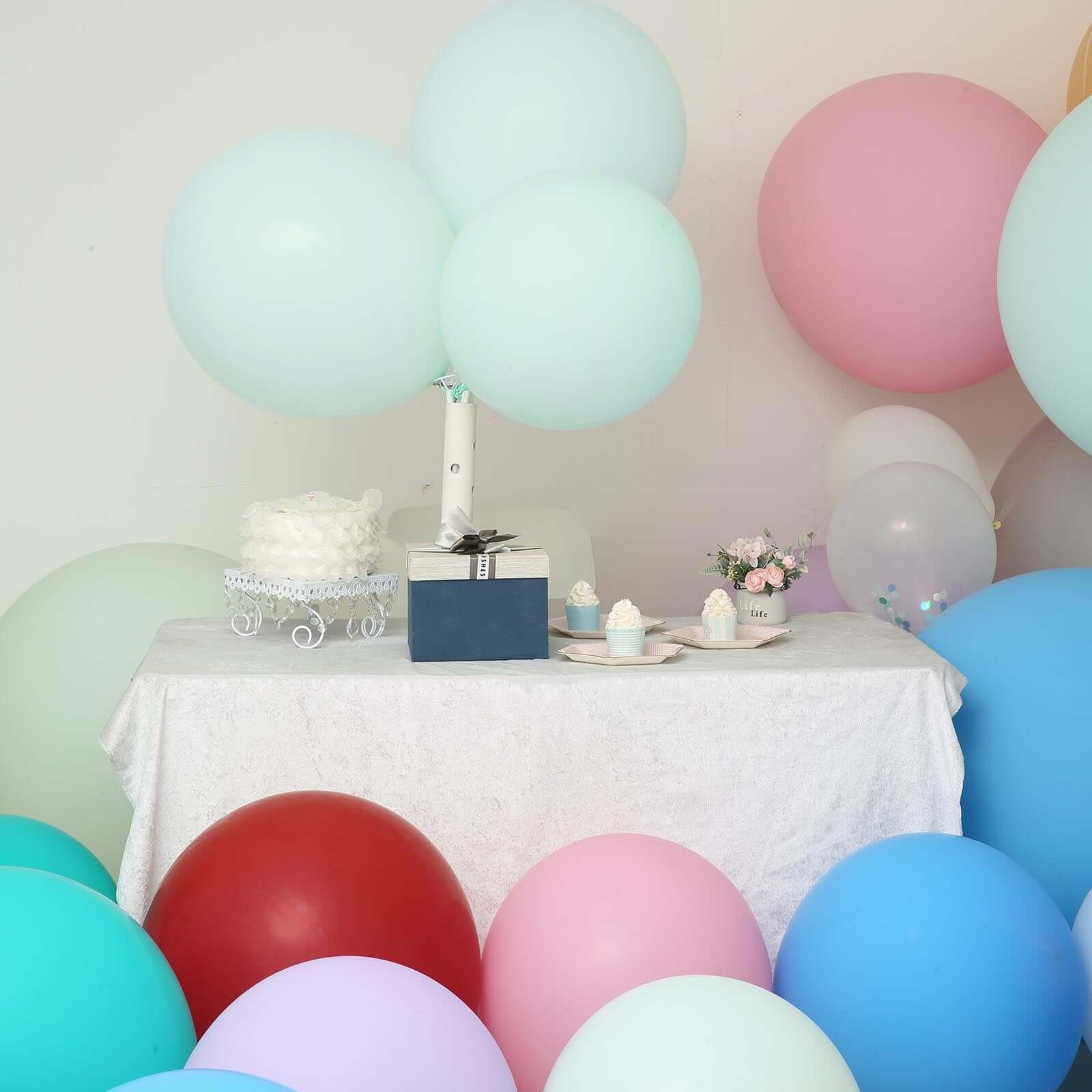 10 Pack 18 Matte Pastel Seafoam Helium or Air Latex Party Balloons