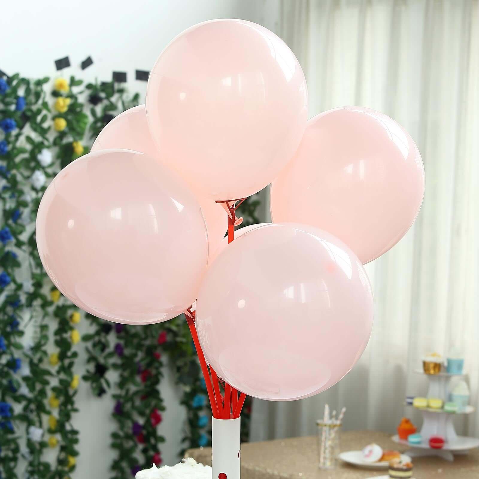 25 Pack 12 Matte Pastel Blush Helium or Air Latex Party Balloons