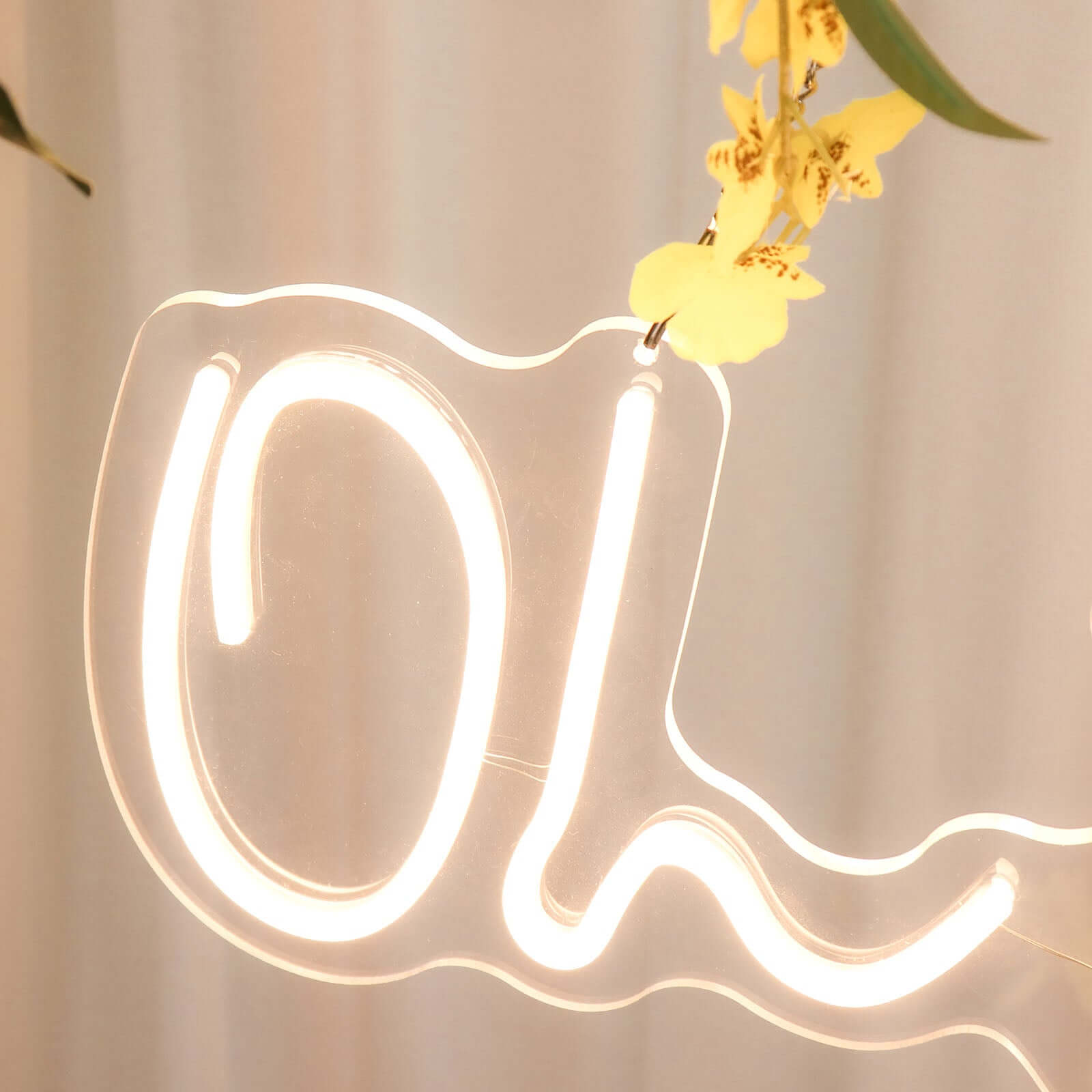 26 Oh Baby Neon Light Sign, LED Reusable Wall Décor Lights With 5ft Hanging Chain