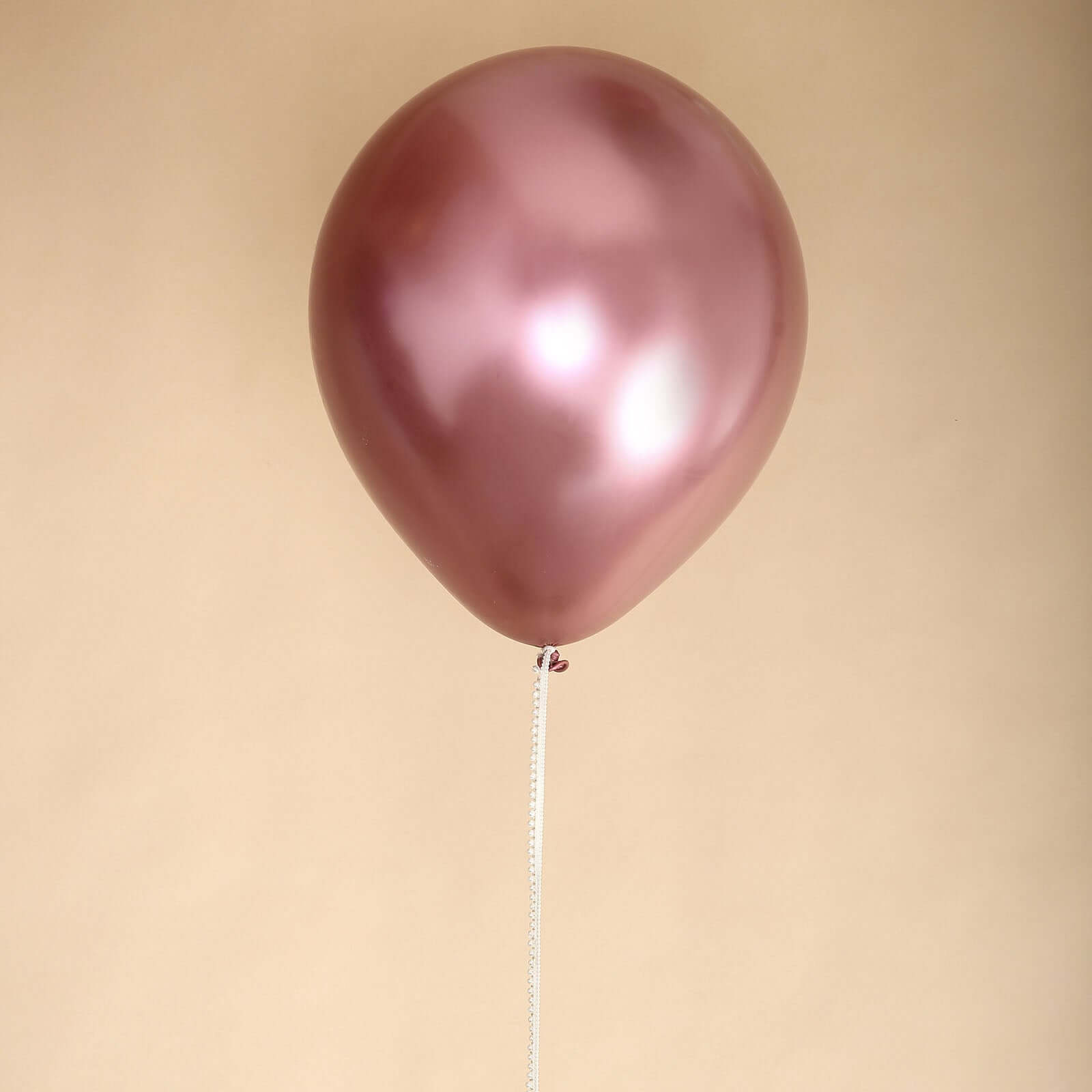 5 Pack 18 Metallic Chrome Pink Latex Helium or Air Party Balloons