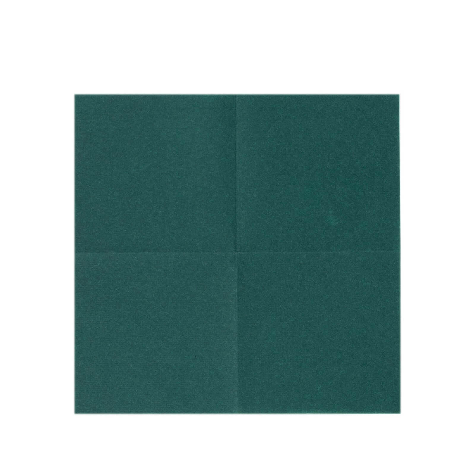 20-Pack Paper Linen-Like Cocktail Napkins Hunter Emerald Green - Disposable 5x5 Airlaid Soft Napkins