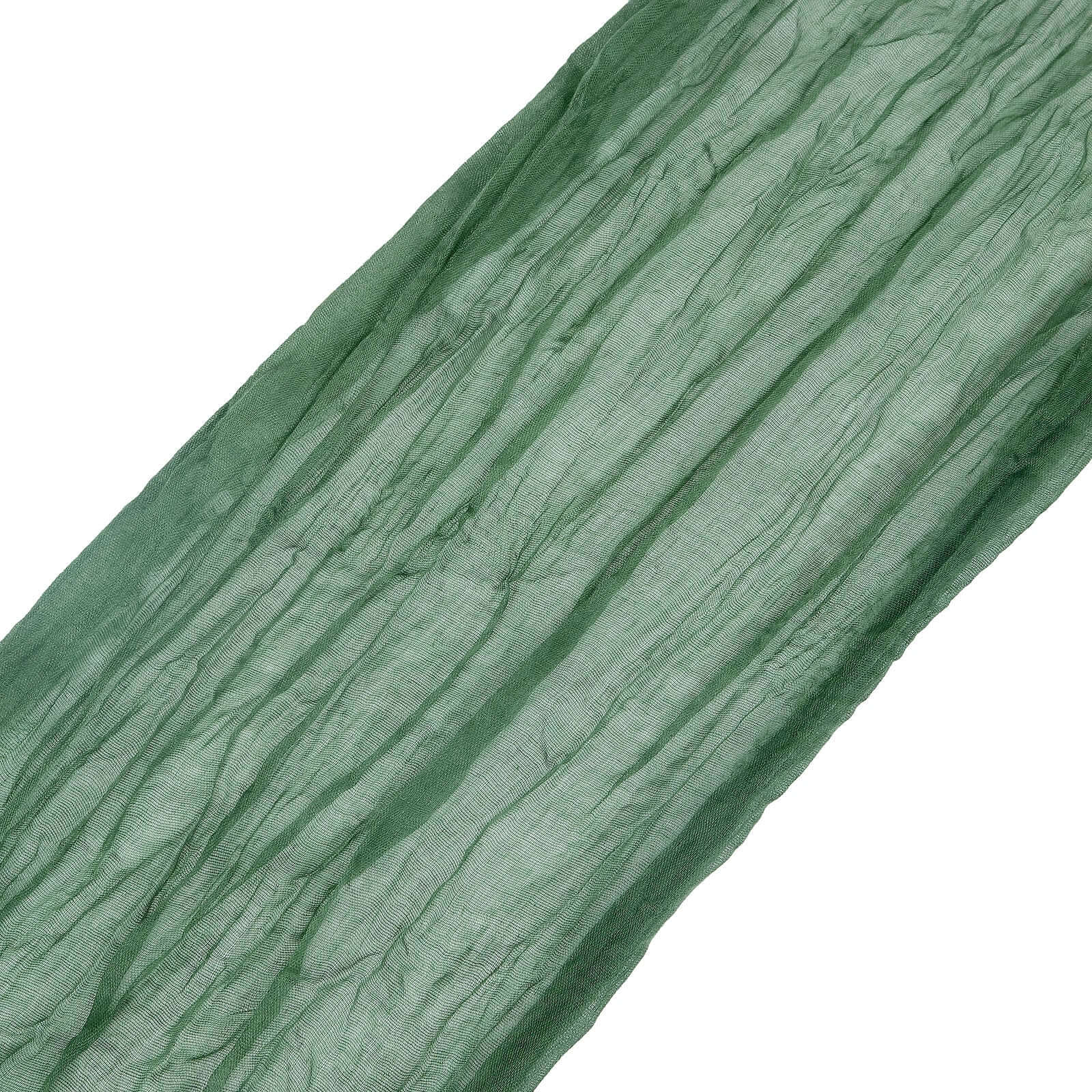5 Pack Cheesecloth Gauze 16x88 Chair Sashes Olive Green - Boho Chair Decorations