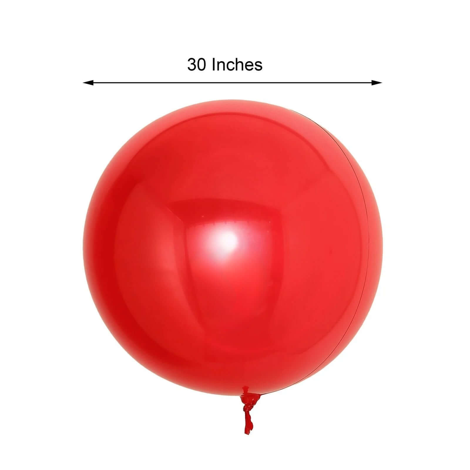 2 Pack 30 Big Shiny Red Reusable UV Protected Sphere Vinyl Balloons