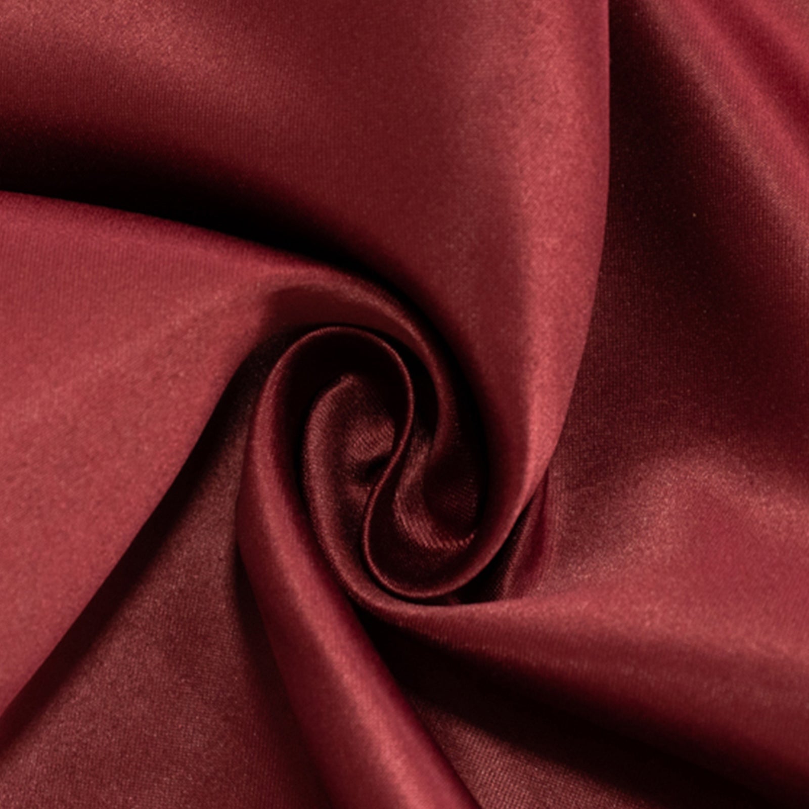 Lamour Satin 54x54 Table Overlay Square Tablecloth Burgundy - Durable & Silk-Like Table Cover