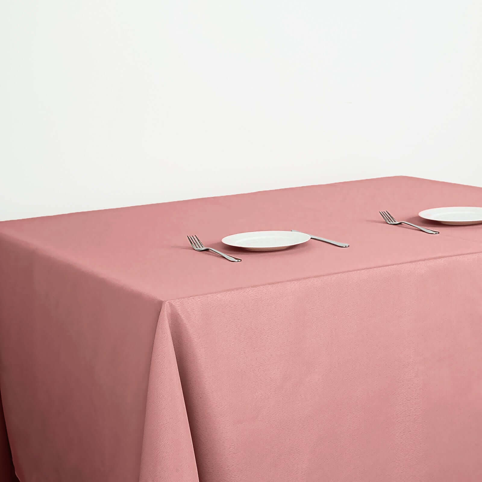 Polyester Square 90x90 Tablecloth Dusty Rose - Wrinkle-Resistant & Durable Table Cover
