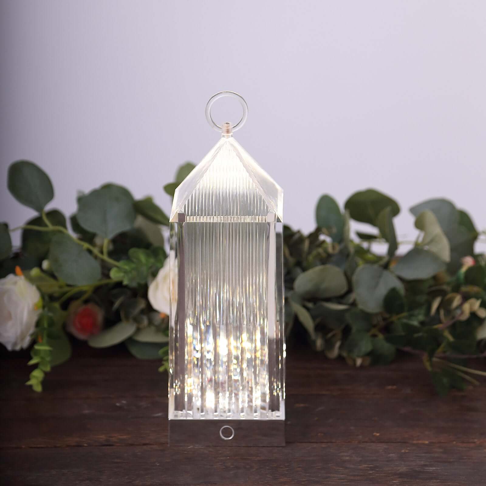 Acrylic LED Lantern Lamp Retro Lighthouse Design Rechargeable - Touch Control Crystal Decorative Night Light 11