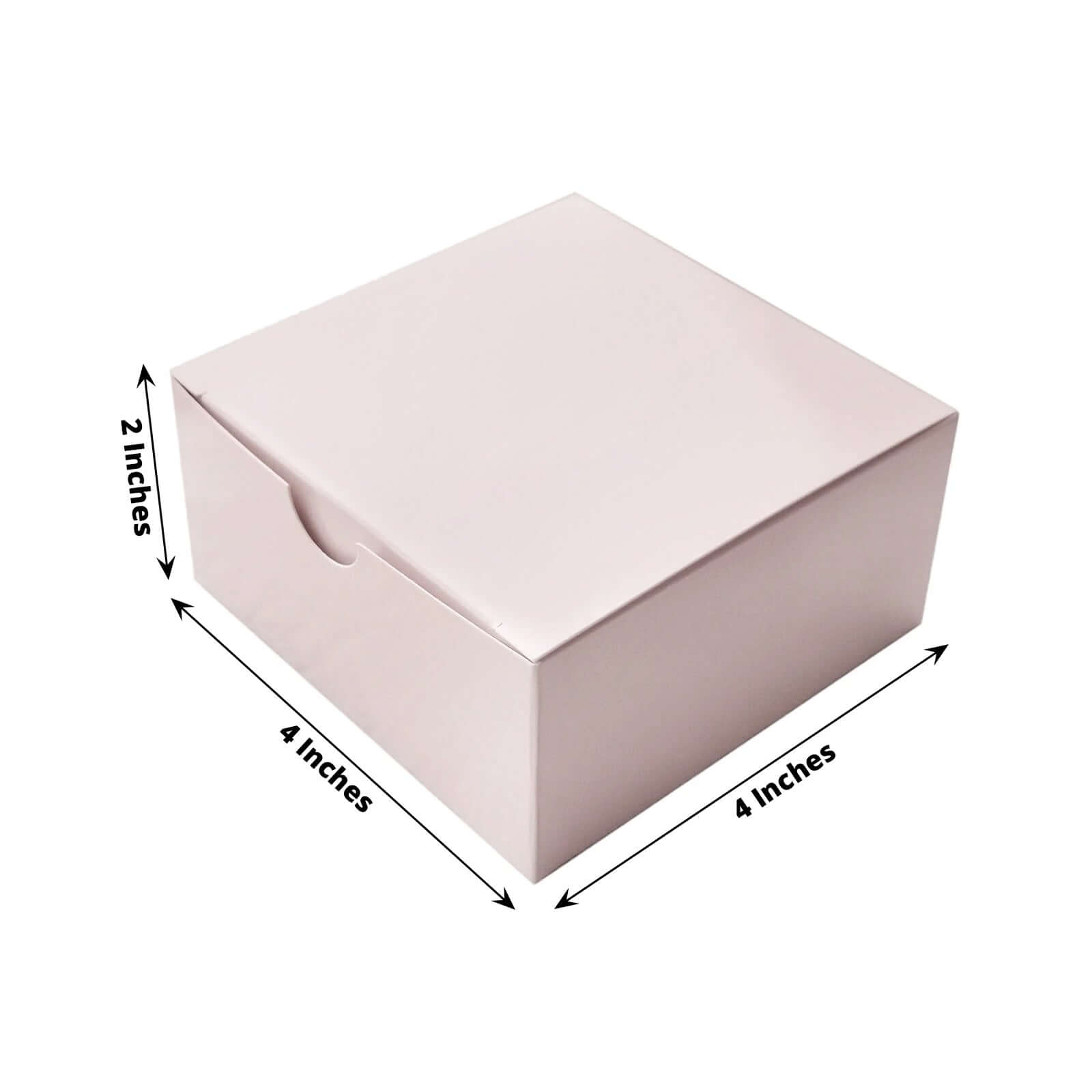 100 Pack 4x4x2 Blush Cake Cupcake Party Favor Gift Boxes, DIY