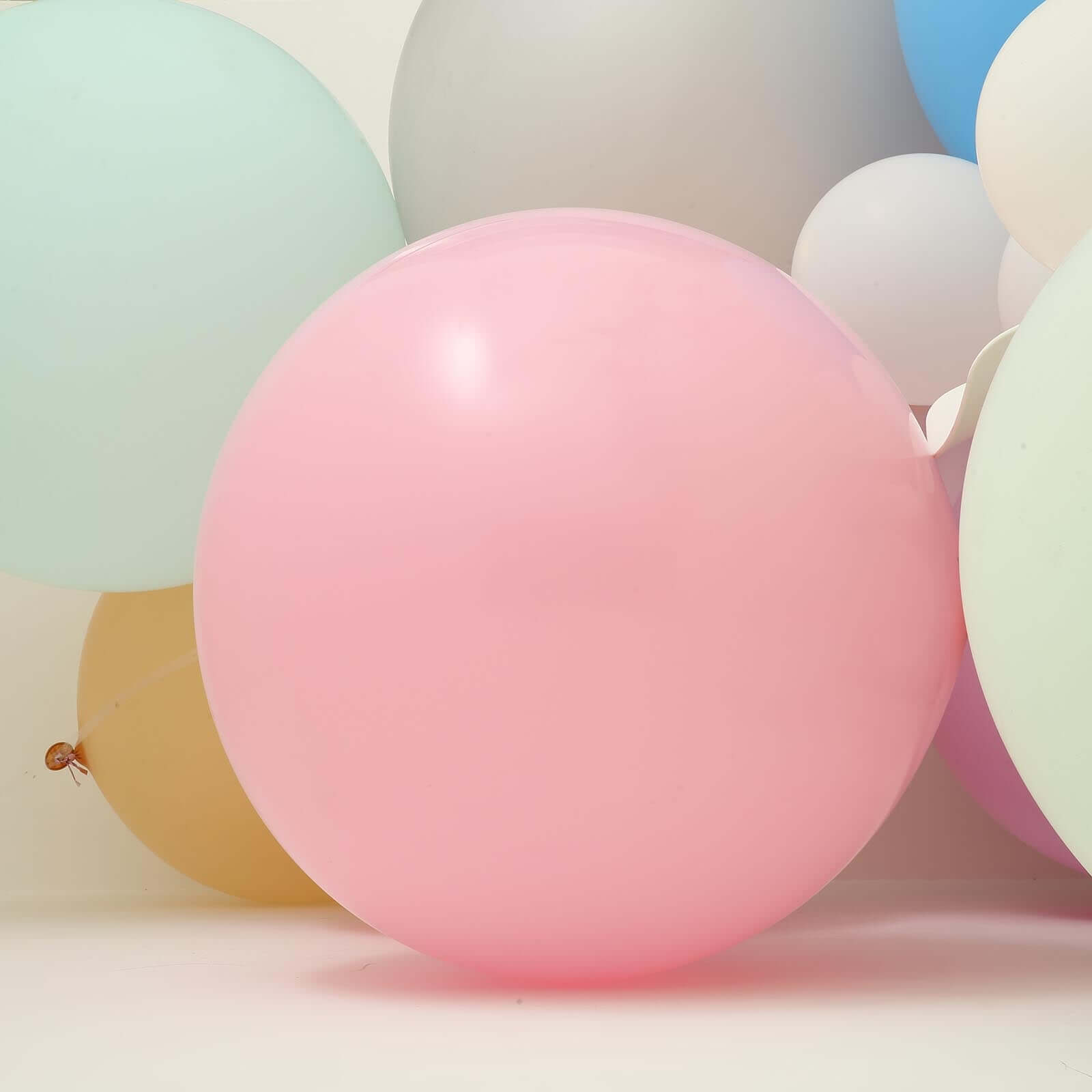 2 Pack 32 Large Matte Pastel Blush Helium or Air Latex Balloons