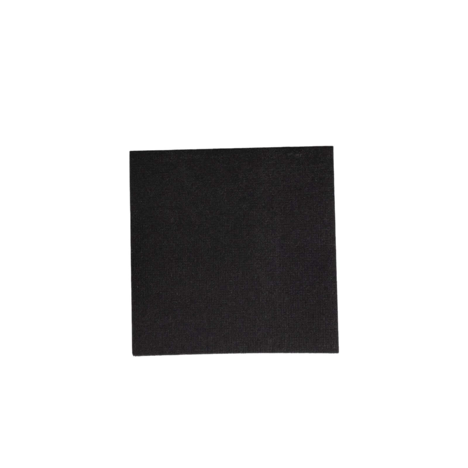 20-Pack Paper Linen-Like Cocktail Napkins Black - Disposable 5x5 Airlaid Soft Napkins for Events