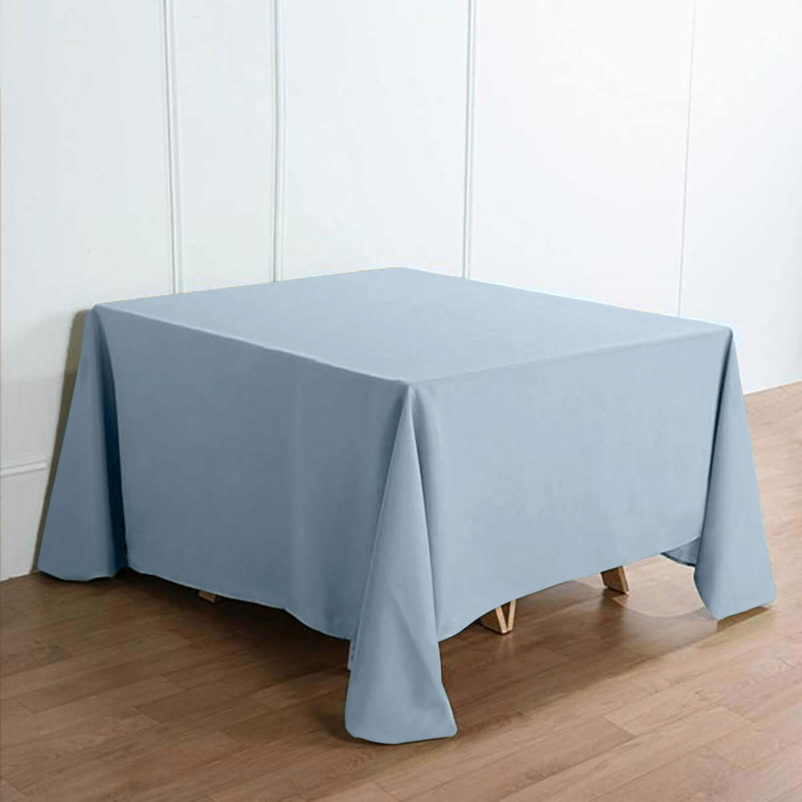 Polyester Square 90x90 Tablecloth Dusty Blue - Wrinkle-Resistant & Durable Table Cover