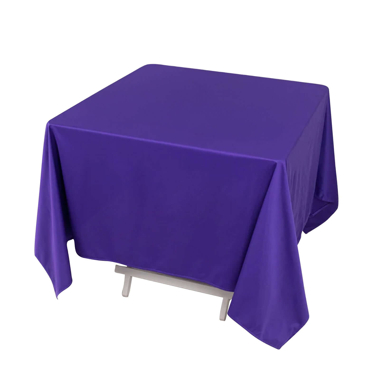 Premium Scuba Square 70x70 Tablecloth Purple - Wrinkle Free & Stain Resistant Table Cover