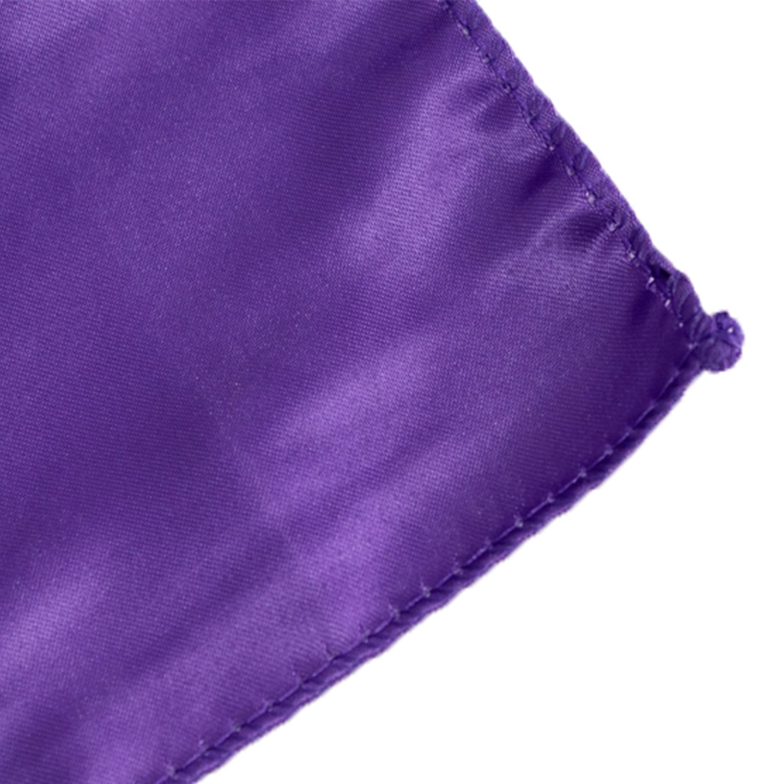 Lamour Satin 72x72 Table Overlay Square Tablecloth Purple - Smooth Finish Table Topper