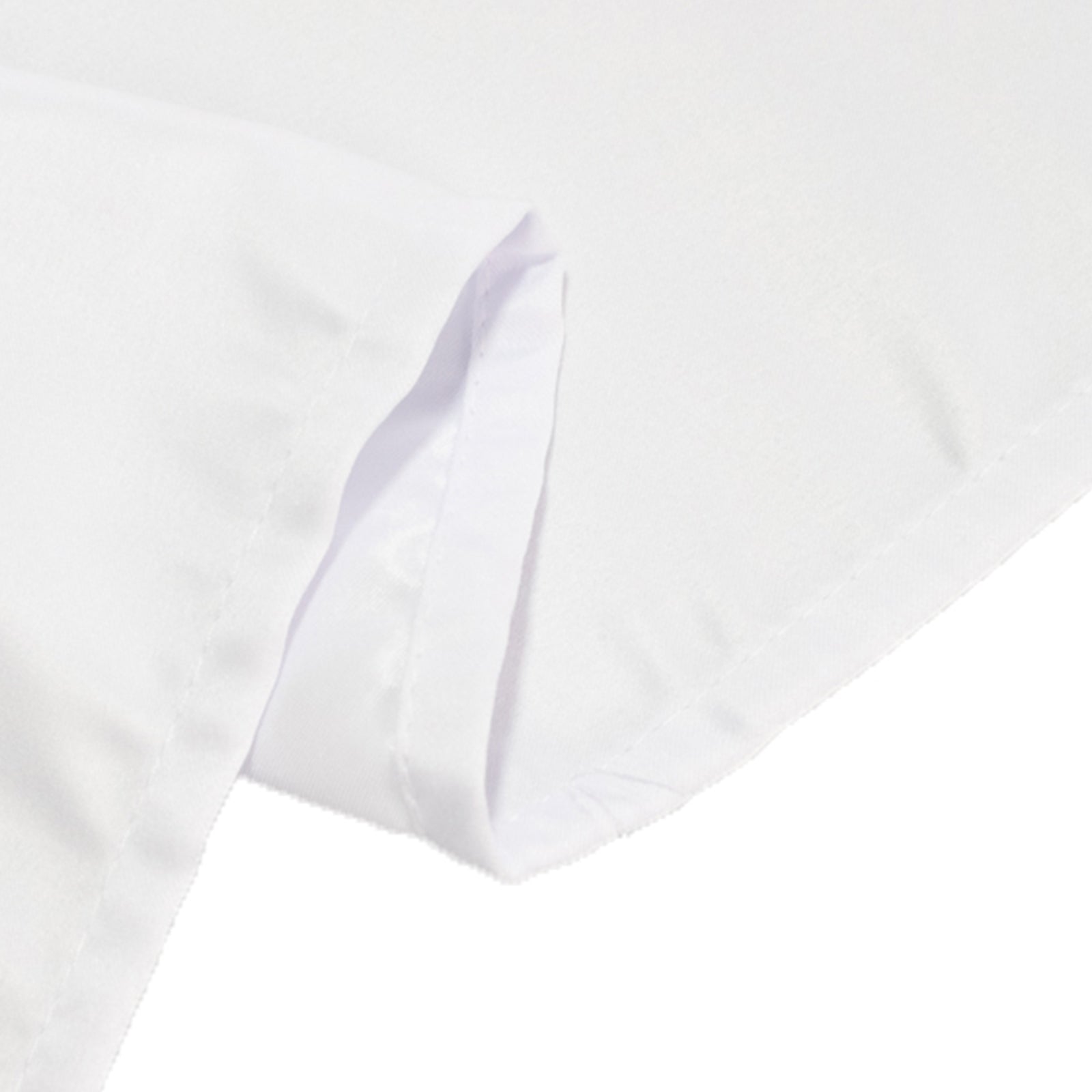 Lamour Satin 60x102 Rectangle Tablecloth White - Durable & Silky Soft Feel Table Cover for Weddings & Banquets