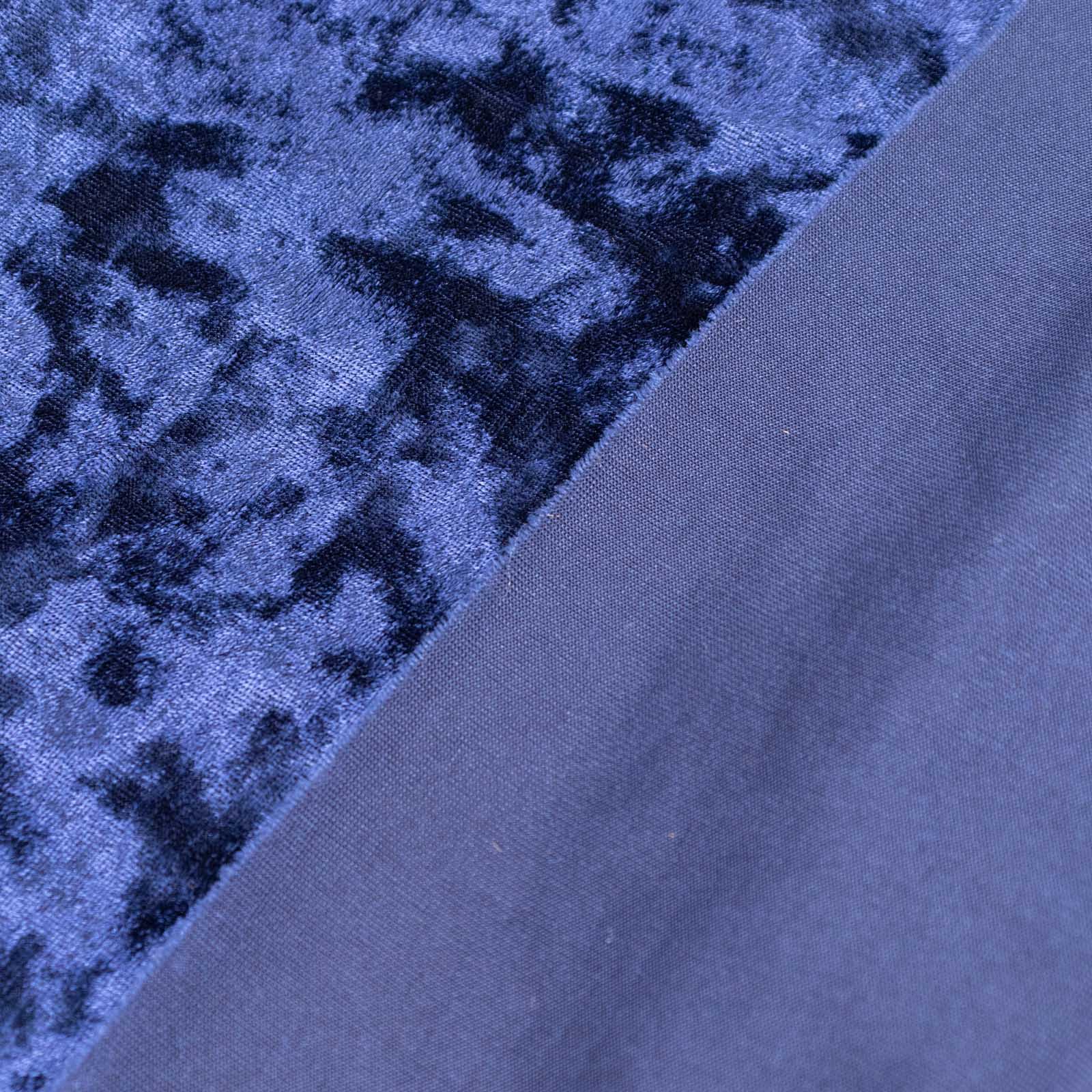 65x5 Yards Navy Blue Crushed Velvet Fabric Bolt, DIY Craft Fabric Roll