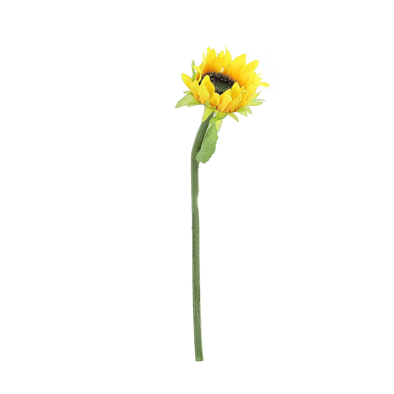 3 Stems 17 Yellow Artificial Silk Sunflower Flower Bouquet Branches