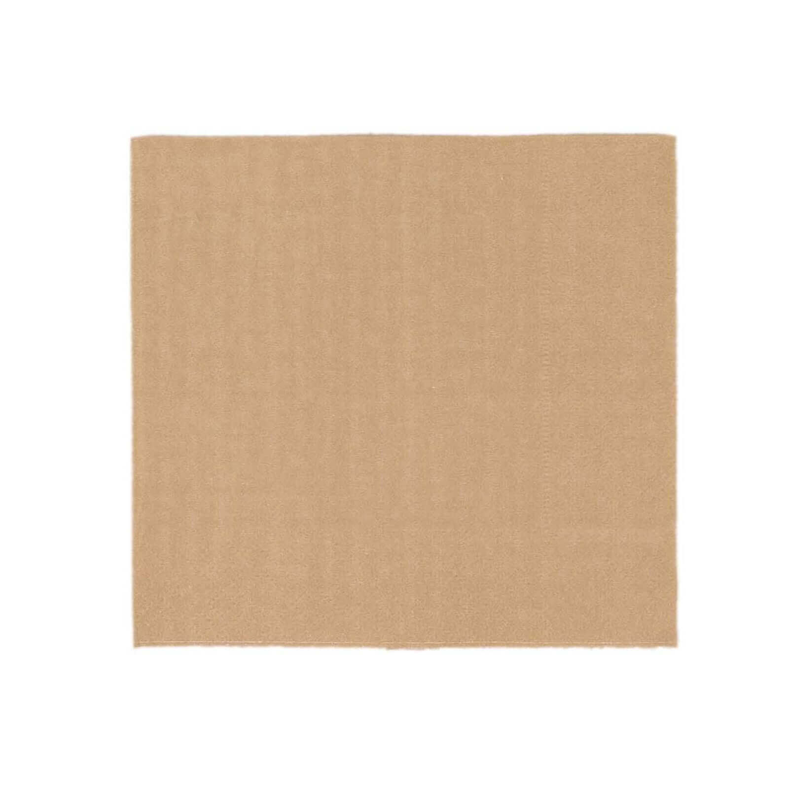 50-Pack Paper Beverage Napkins Natural - 2 Ply Disposable Soft 18GSM Cocktail Napkins 5x5