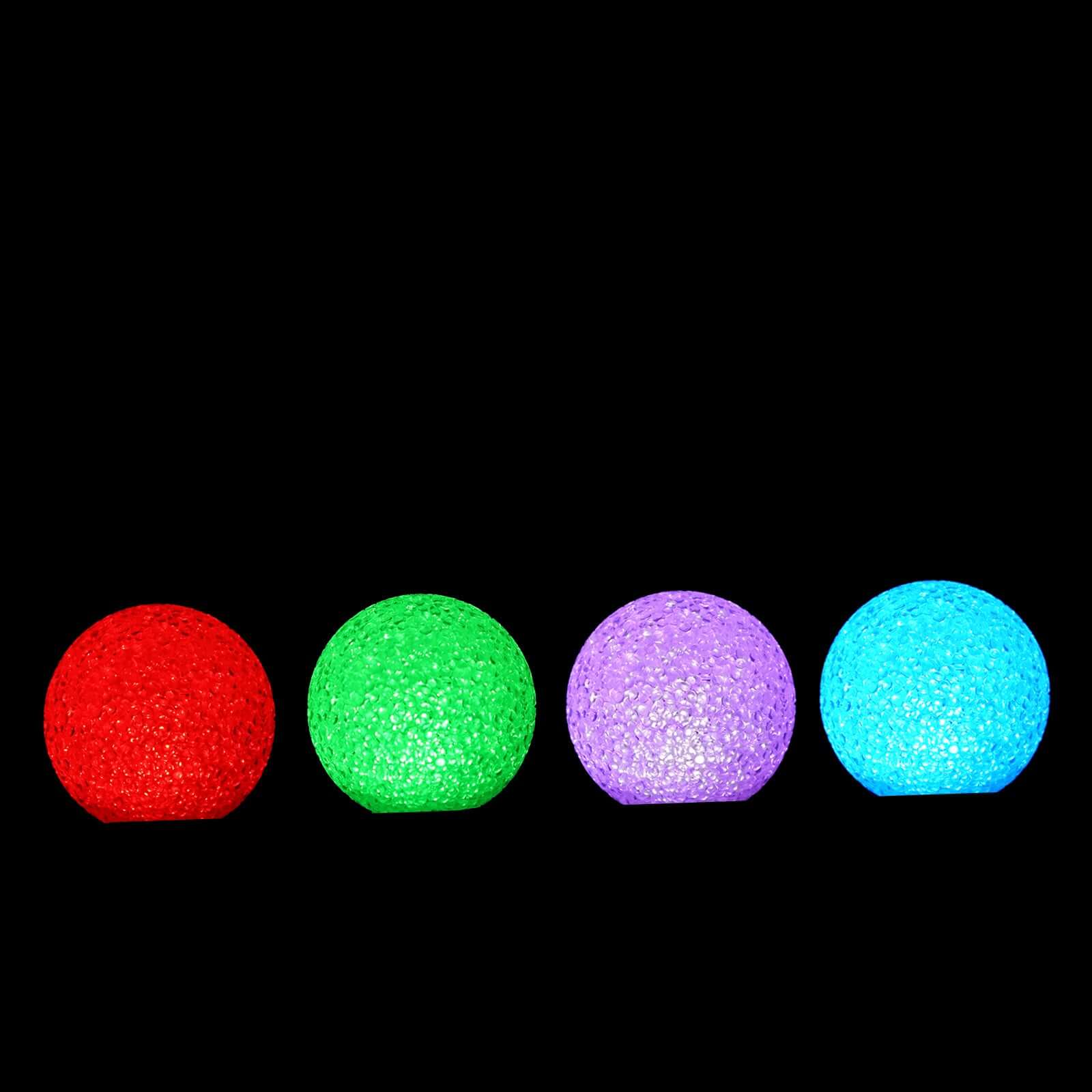 4-Pack LED Mini Light Globes Color Changing - Battery Operated Ball Centerpiece Fillers 3