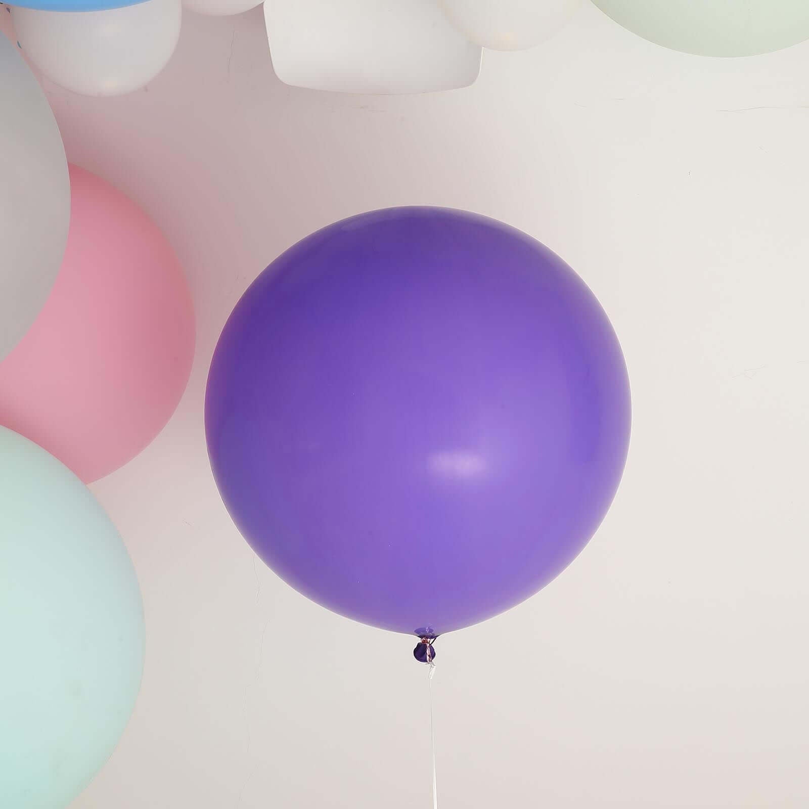 2 Pack 32 Large Matte Purple Helium or Air Premium Latex Balloons