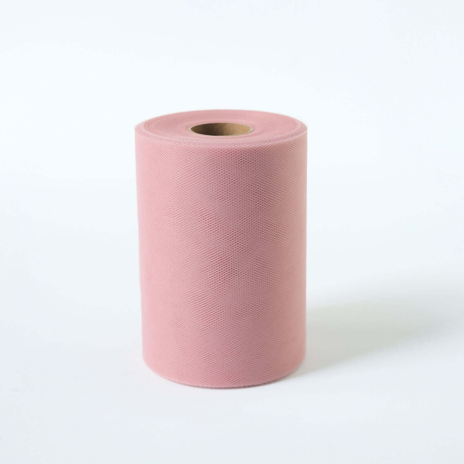 6x100 Yards Dusty Rose Tulle Fabric Bolt, Sheer Fabric Spool Roll For Crafts