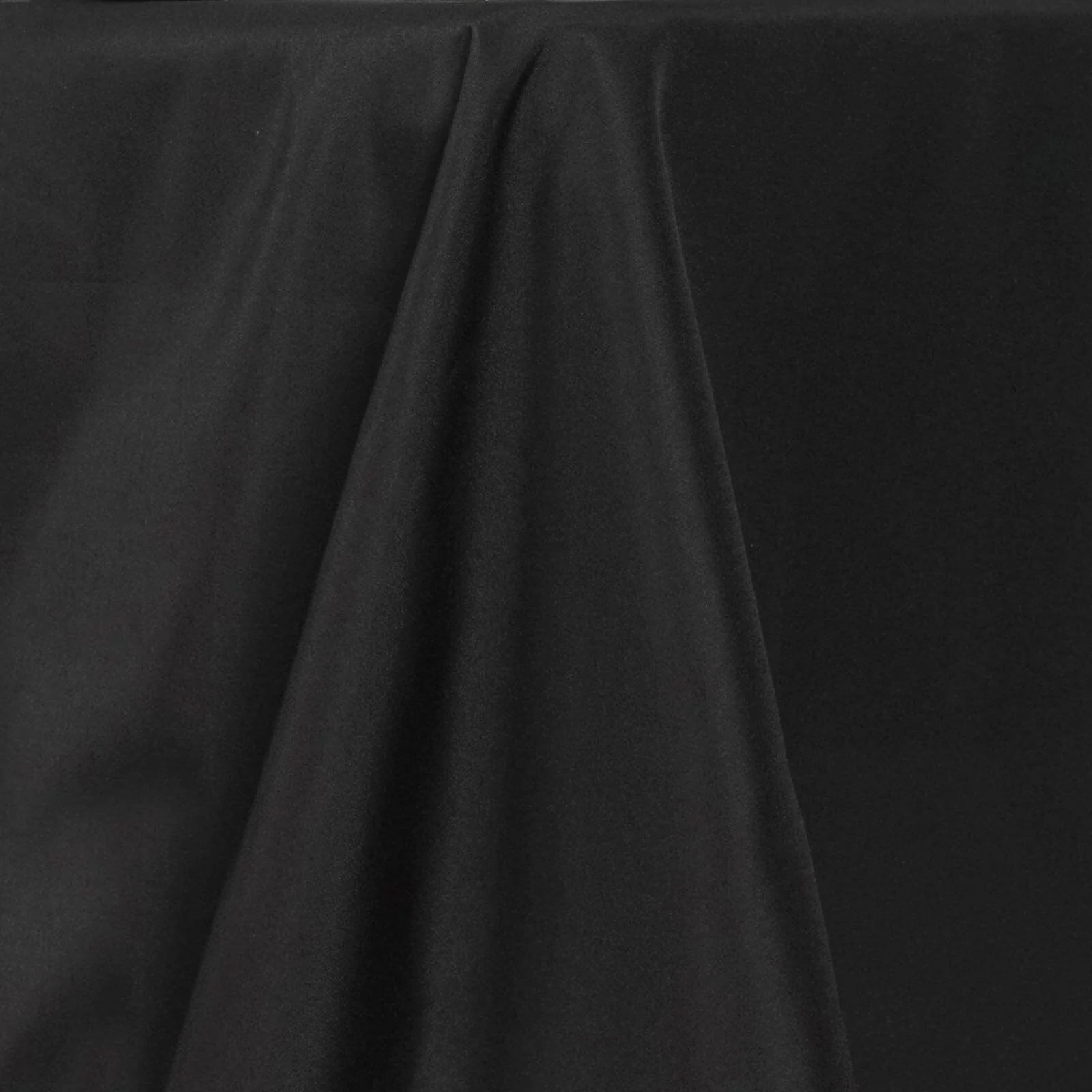 Fire Retardant Premium Polyester 60x126 Rectangular Tablecloth Black - High-Performance Table Cover