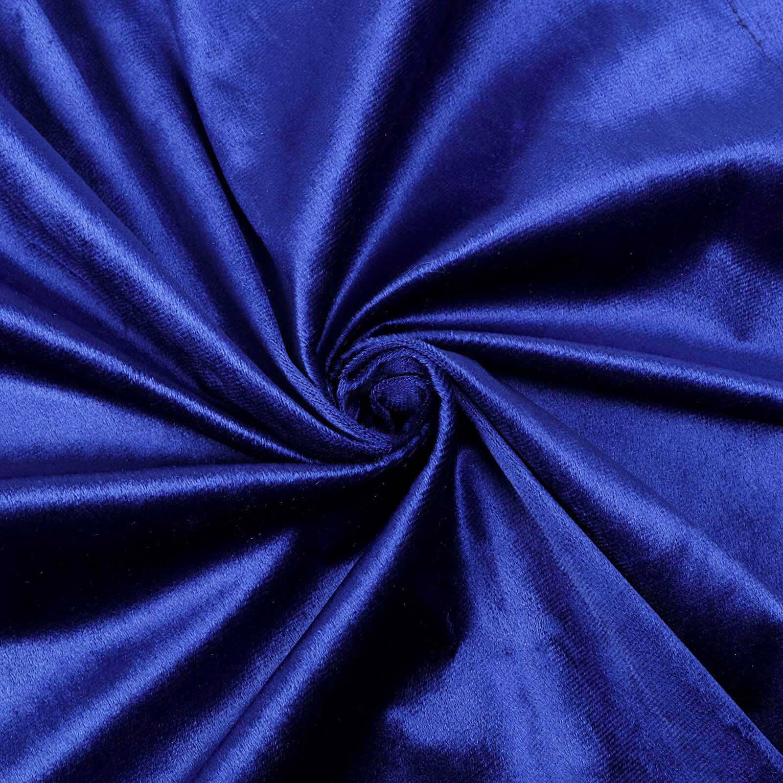 8ftx8ft Royal Blue Premium Smooth Velvet Event Curtain Drapes, Privacy Backdrop Event Panel with Rod Pocket