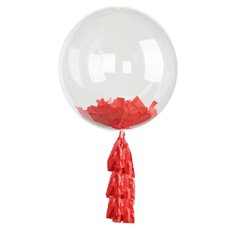 24 Clear Fully Transparent Durable PVC Helium or Air Bubble Balloon