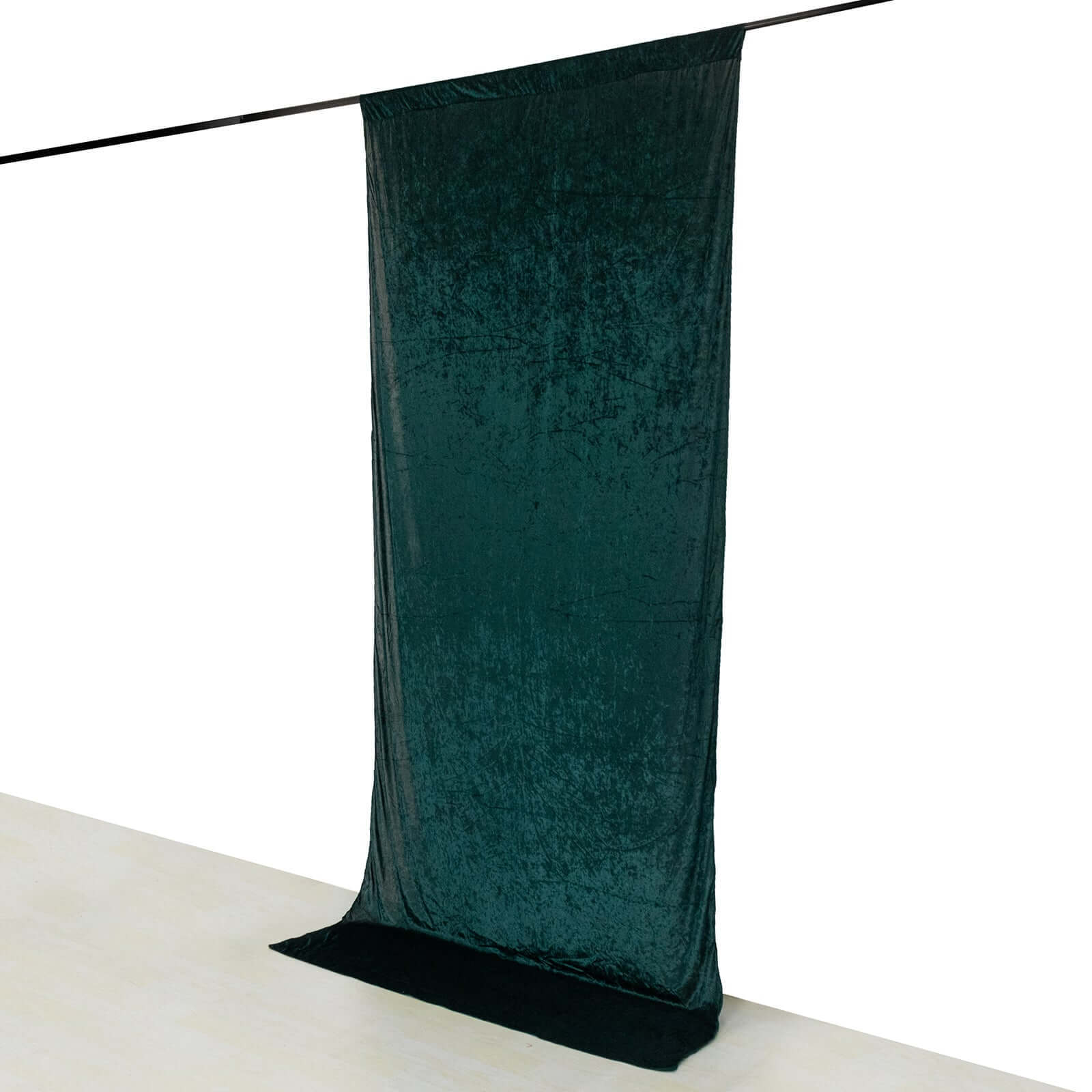 5ftx12ft Hunter Emerald Green Premium Smooth Velvet Event Curtain Drapes, Privacy Backdrop Event Panel with Rod Pocket