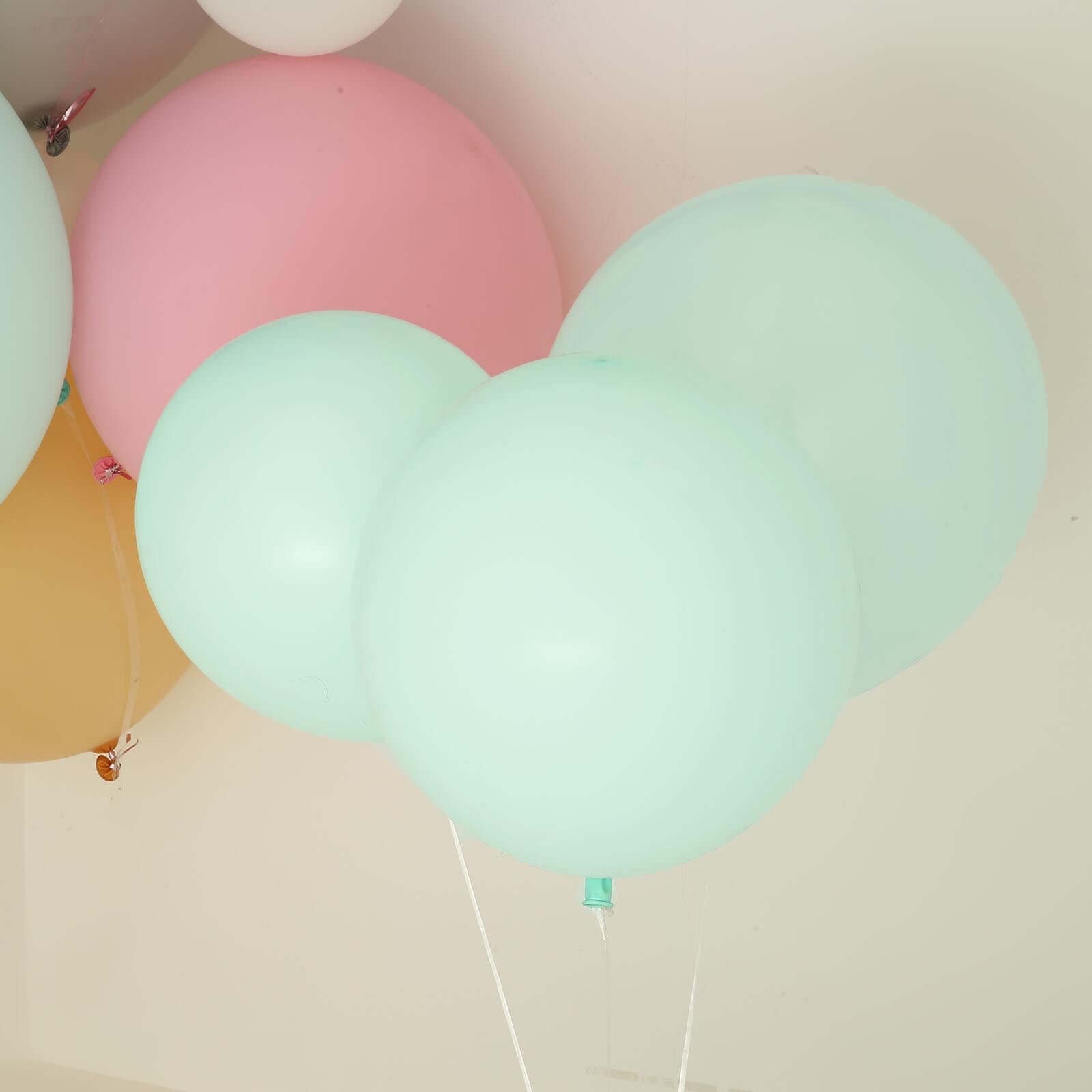 10 Pack 18 Matte Pastel Seafoam Helium or Air Latex Party Balloons