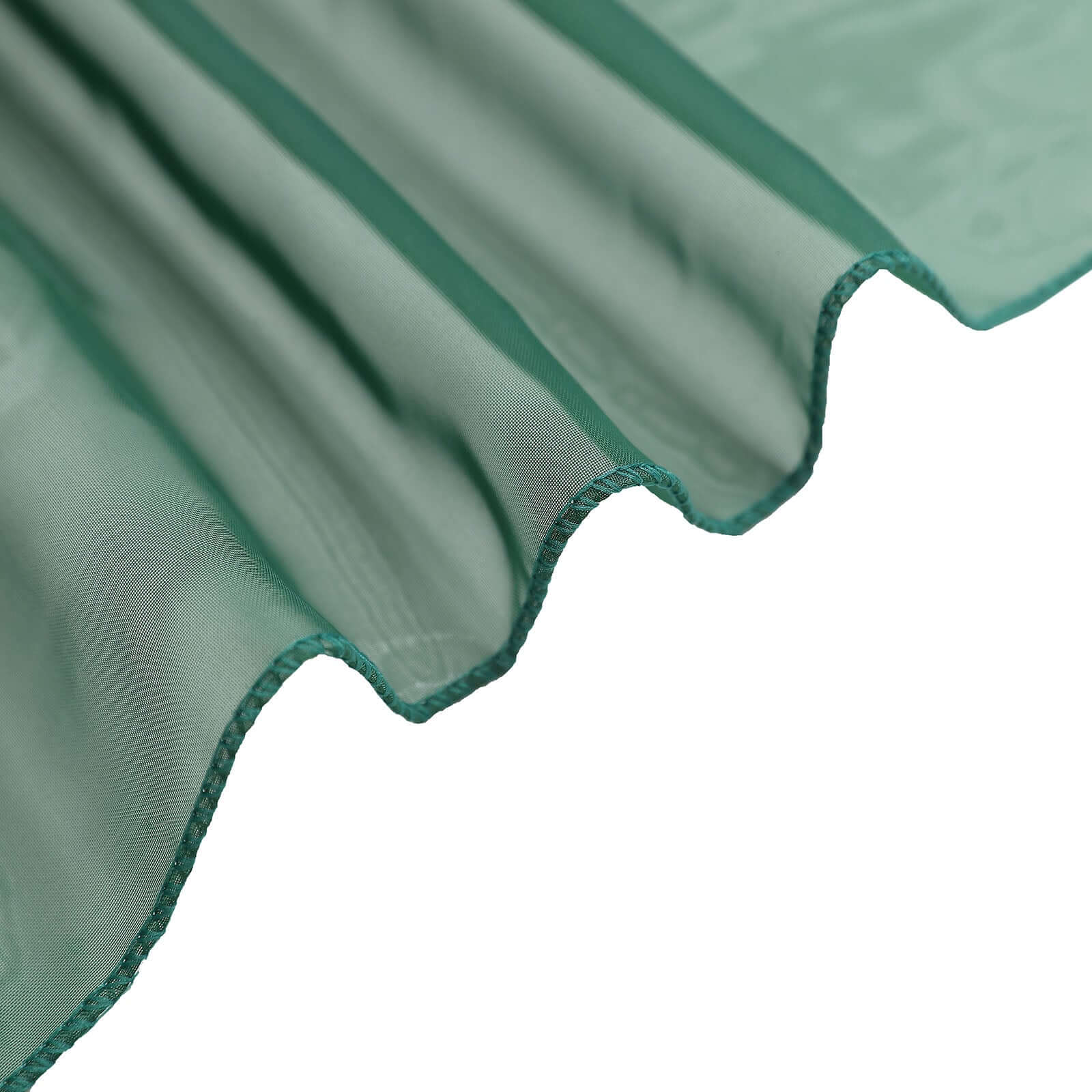 18ft Hunter Emerald Green Sheer Organza Wedding Arch Drapery Fabric, Window Scarf Valance