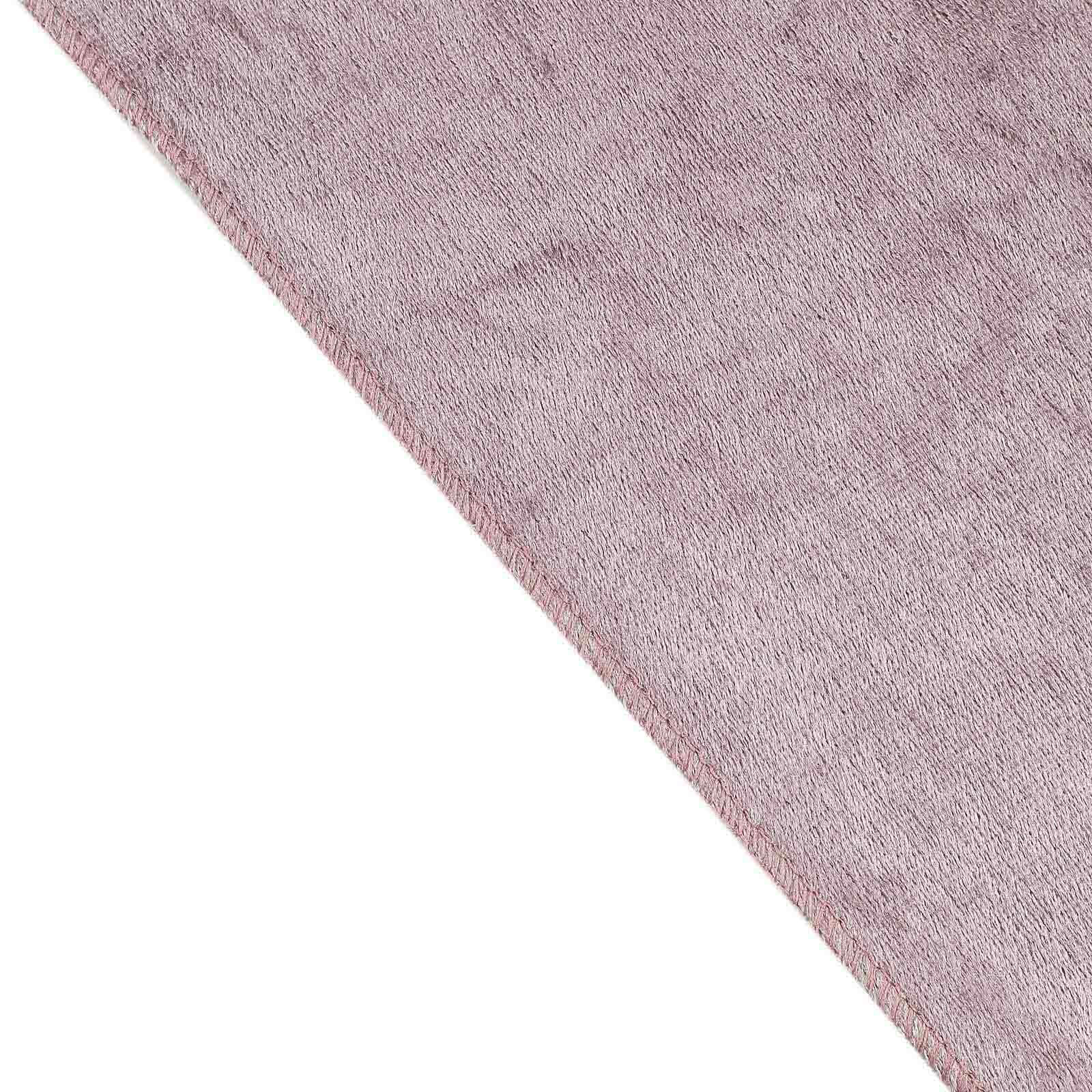 Premium Velvet 90x156 Rectangle Tablecloth Mauve - Reusable Soft & Seamless Table Cover