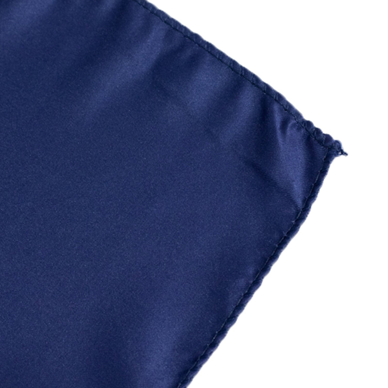 Lamour Satin 72x72 Table Overlay Square Tablecloth Navy Blue - Smooth Finish Table Topper