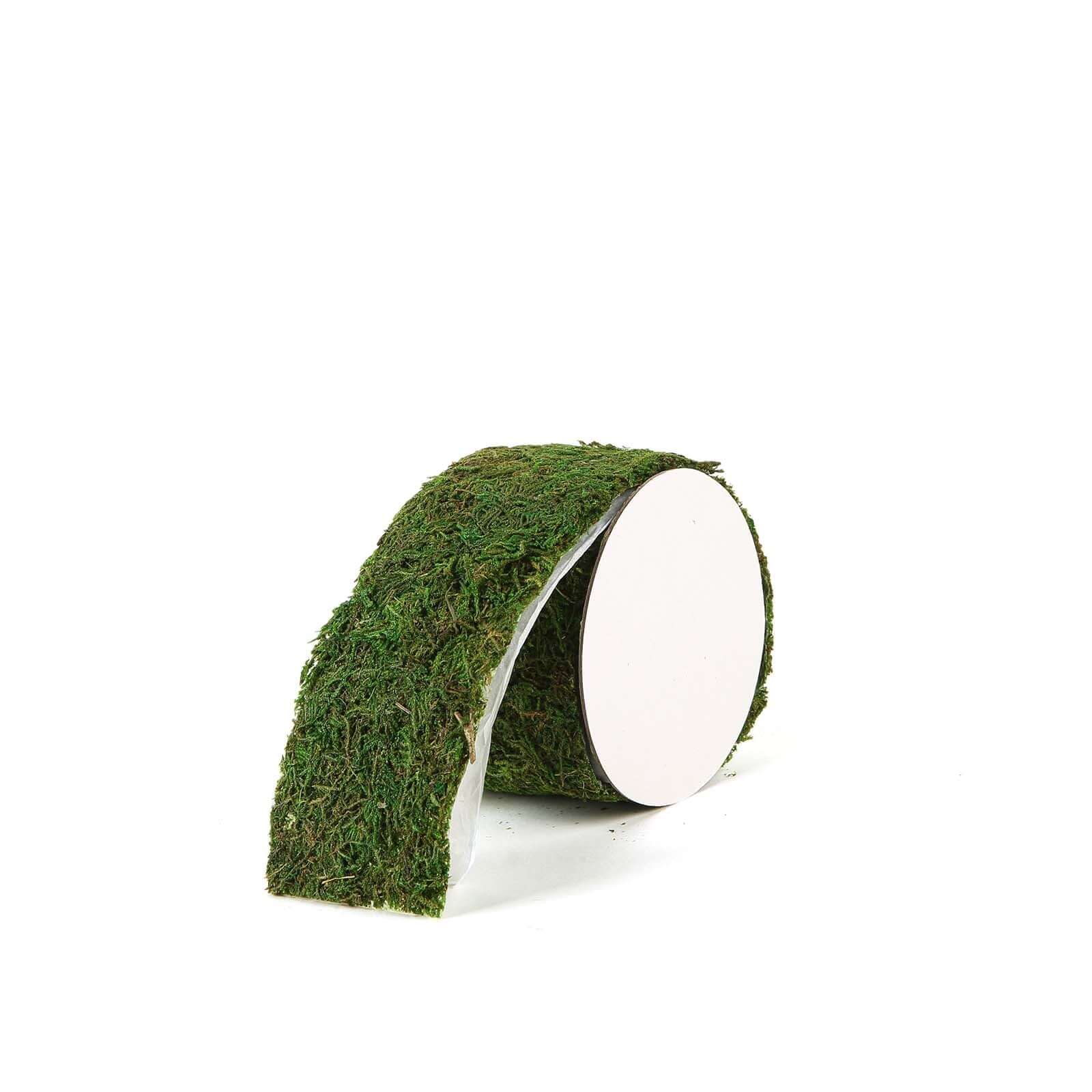 4ft 2 Wide Green Preserved Moss Ribbon Roll, DIY Craft Ribbon