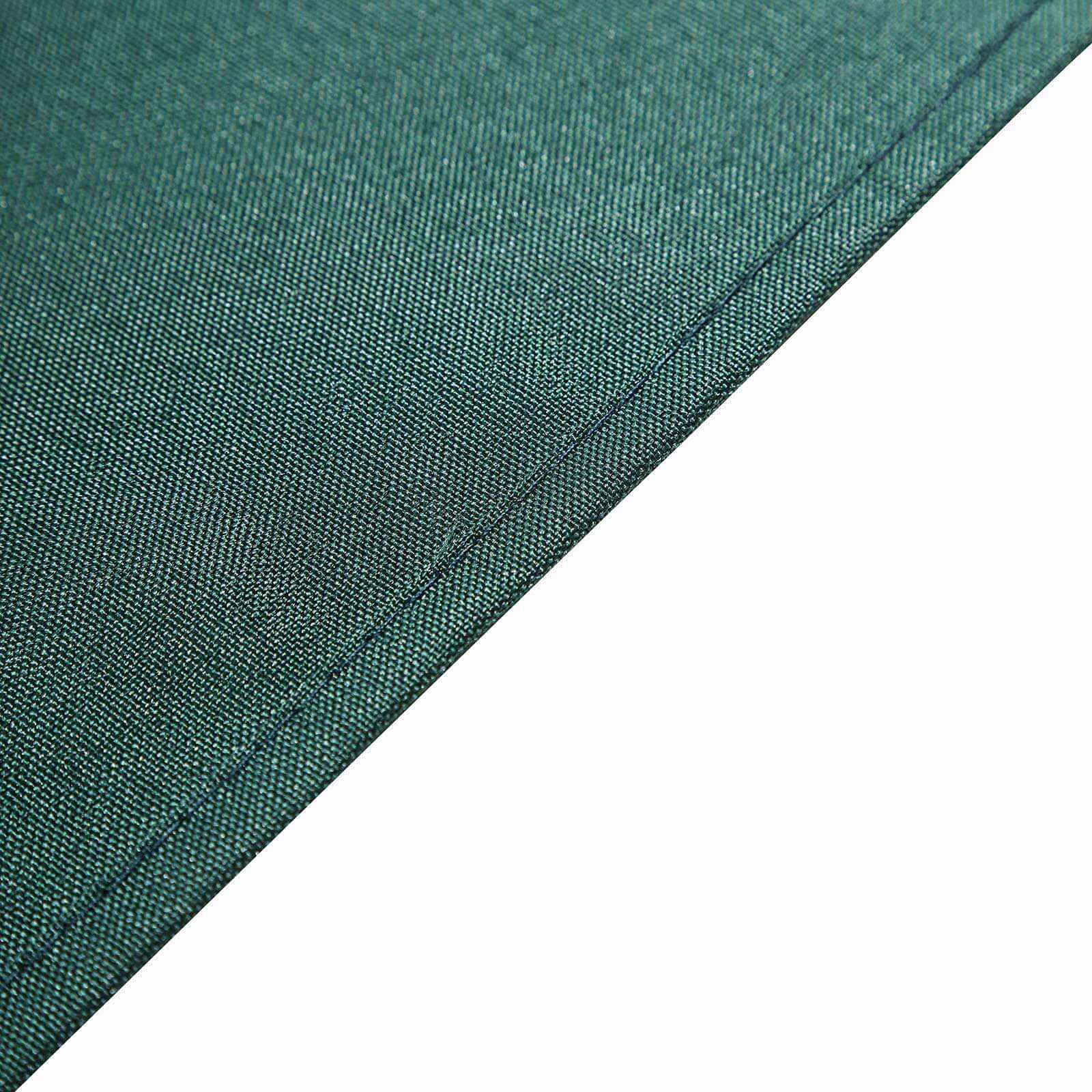 Polyester 70x70 Table Overlay Square Tablecloth Hunter Emerald Green - Wrinkle-Resistant & Durable Table Cover