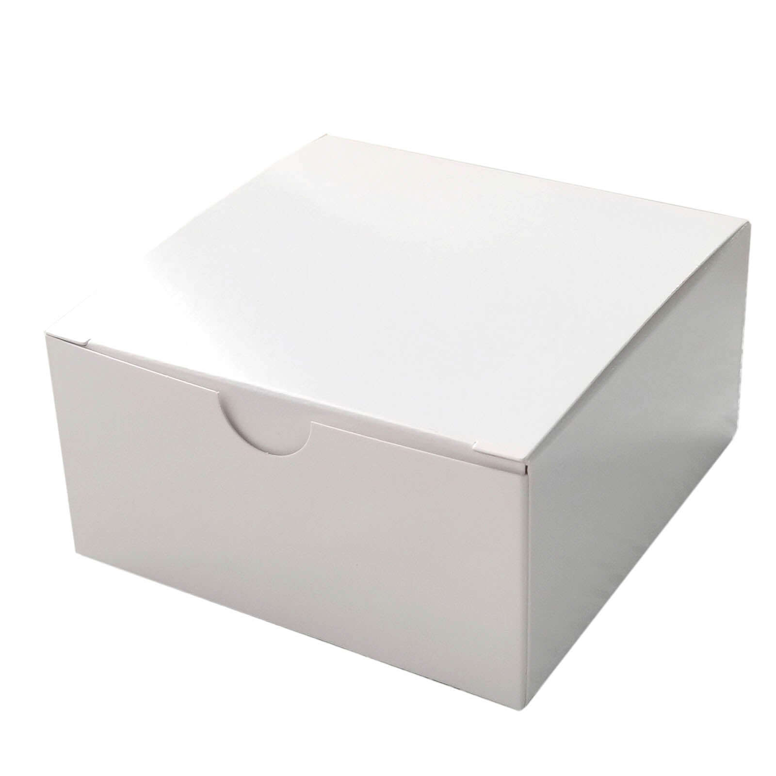 100 Pack White Cake Party Favor Boxes, 4x4x2 Cupcake Gift Boxes