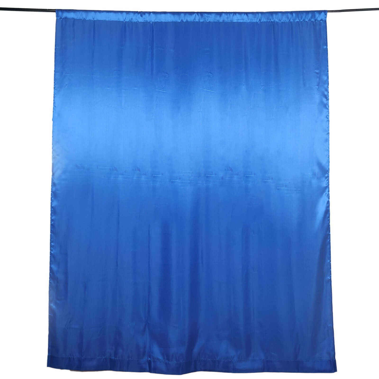 8ftx10ft Royal Blue Satin Event Curtain Drapes, Backdrop Event Panel