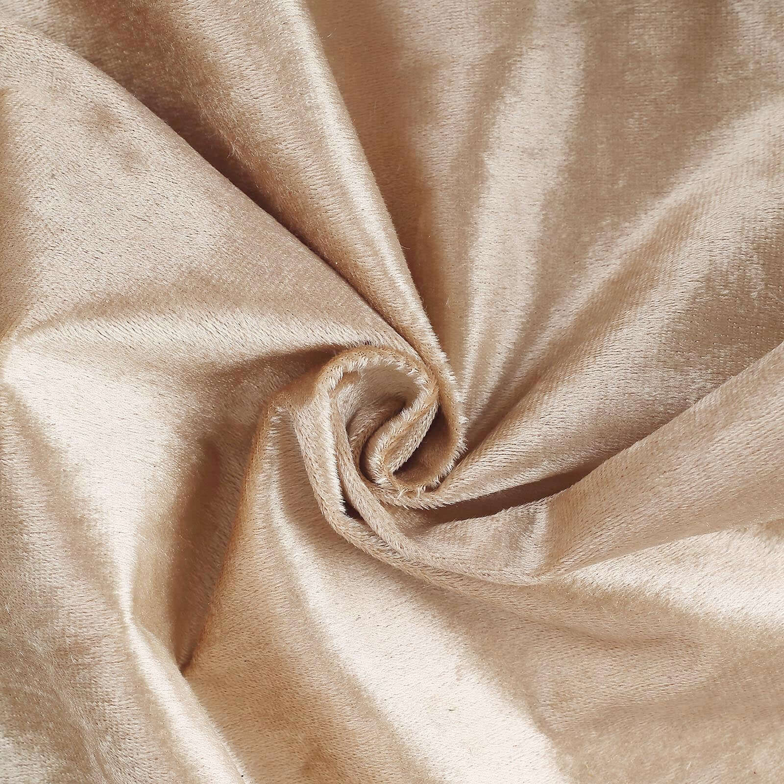 Premium Velvet 90x156 Rectangle Tablecloth Champagne - Reusable Soft & Seamless Table Cover