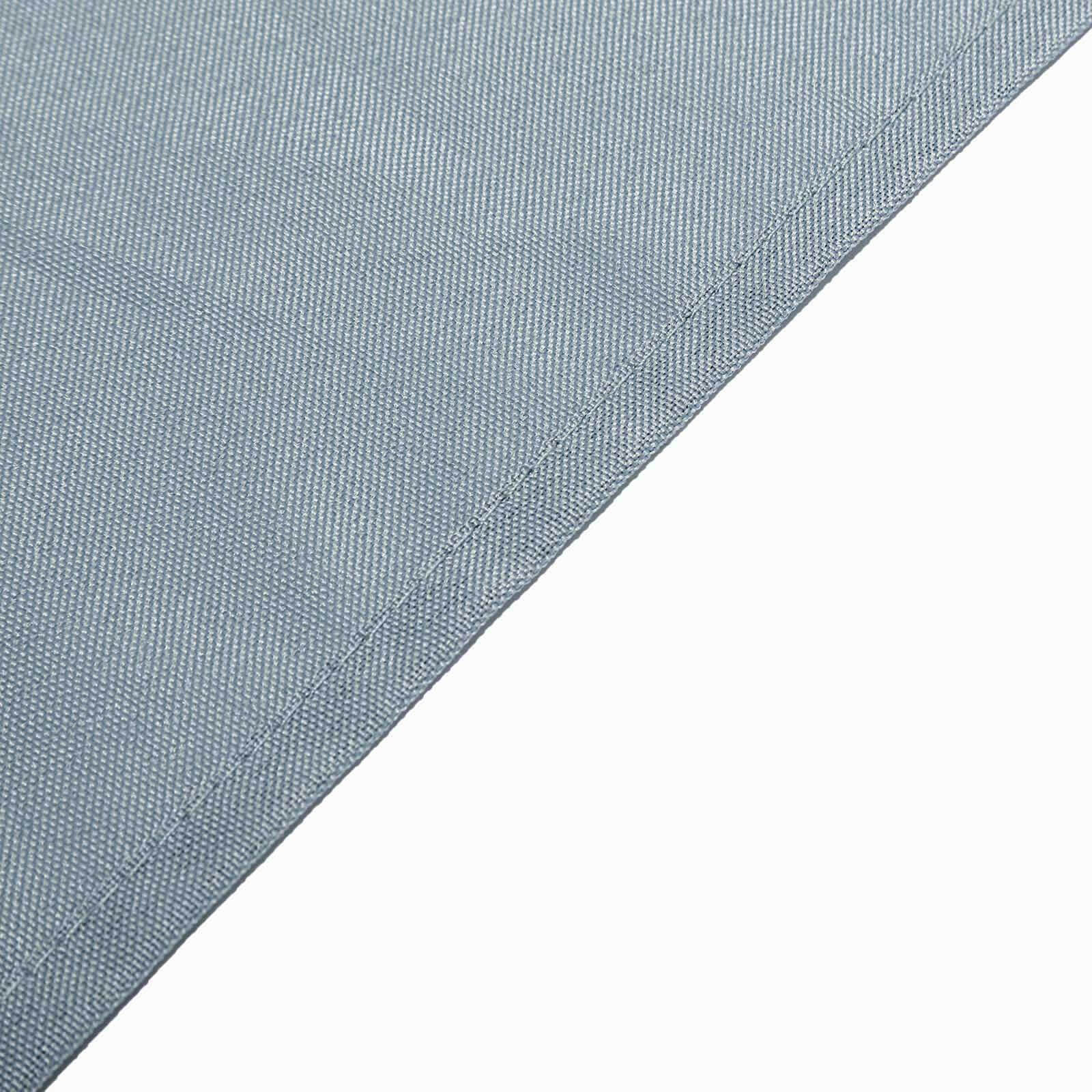 Polyester 108 Round Tablecloth Dusty Blue - Wrinkle-Resistant Table Cover