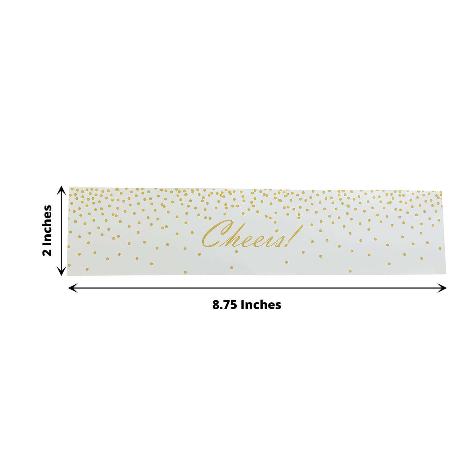 24 Pack White/Gold Water Bottle Labels Cheers Wedding Party Waterproof Bottle Stickers