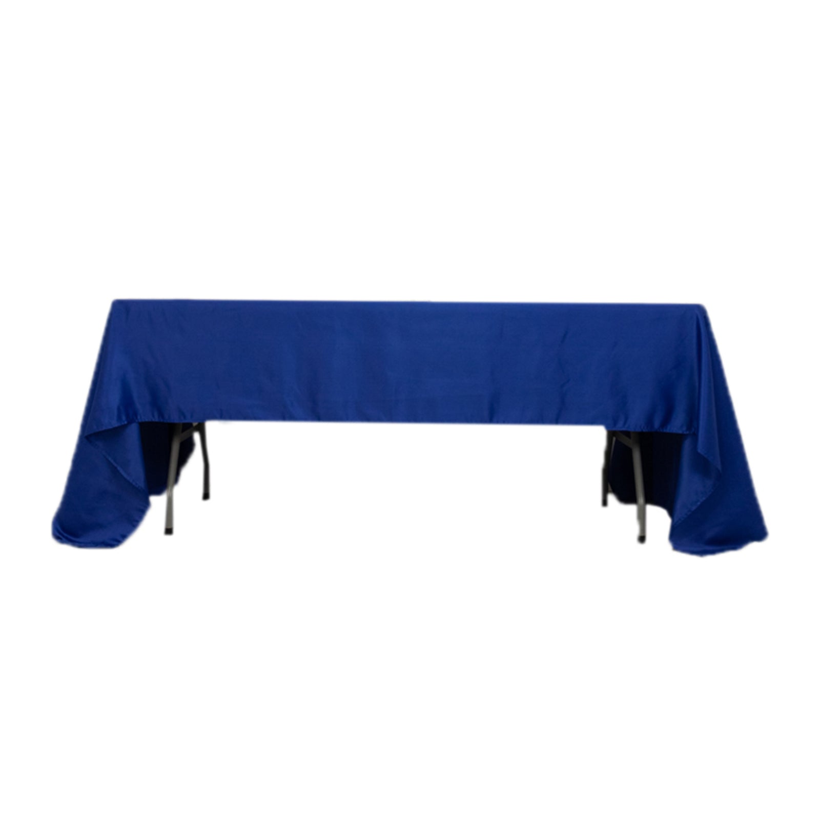 Lamour Satin 60x126 Rectangle Tablecloth Royal Blue - Soft & Silk-Like Table Cover