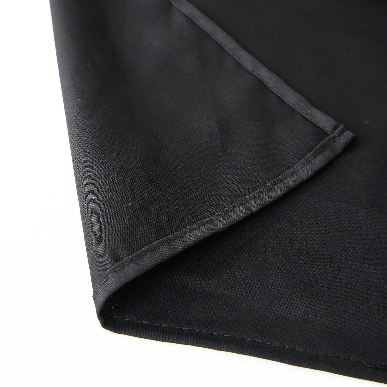 100% Cotton 90x90 Square Tablecloth Black Linen - Soft & Breathable Fabric Table Cover