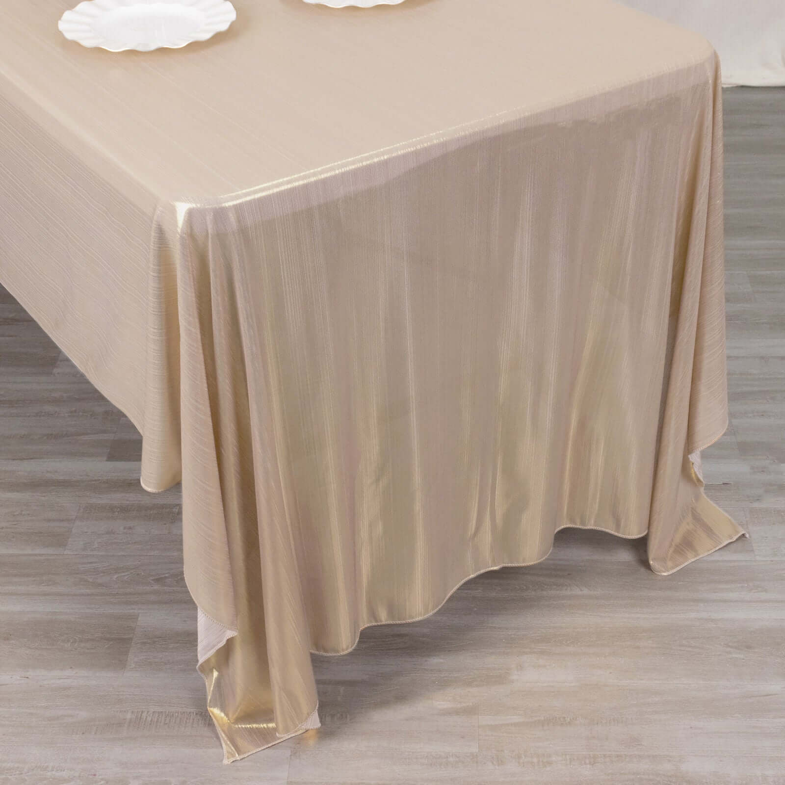 Sequin Dots Polyester 60x126 Rectangle Tablecloth Shimmering Blush - Wrinkle Free & Sparkling Table Cover