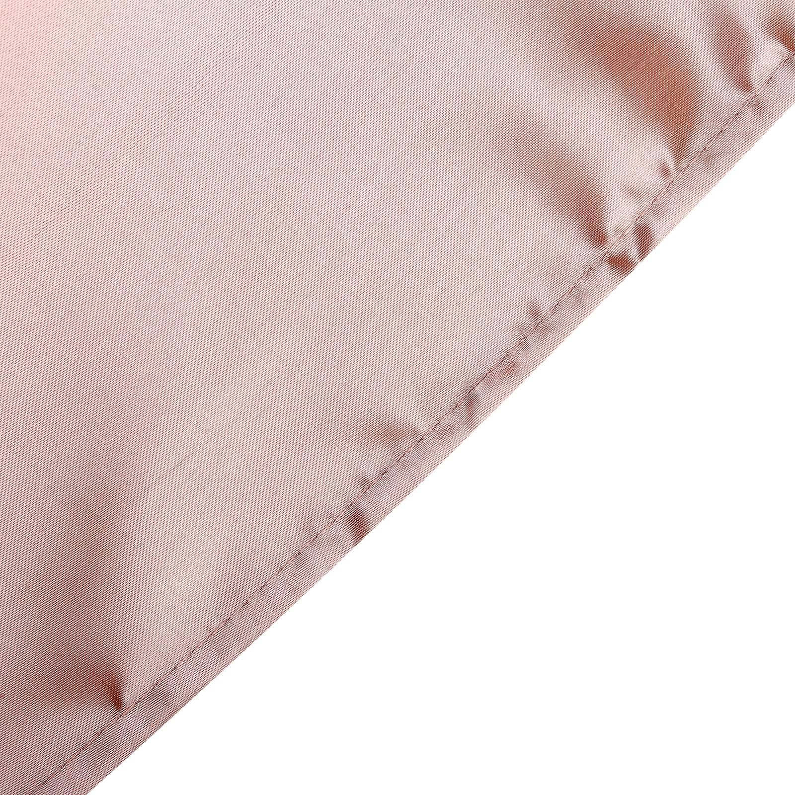 Satin Rectangular 90x156 Tablecloth Dusty Rose - Seamless Table Cover